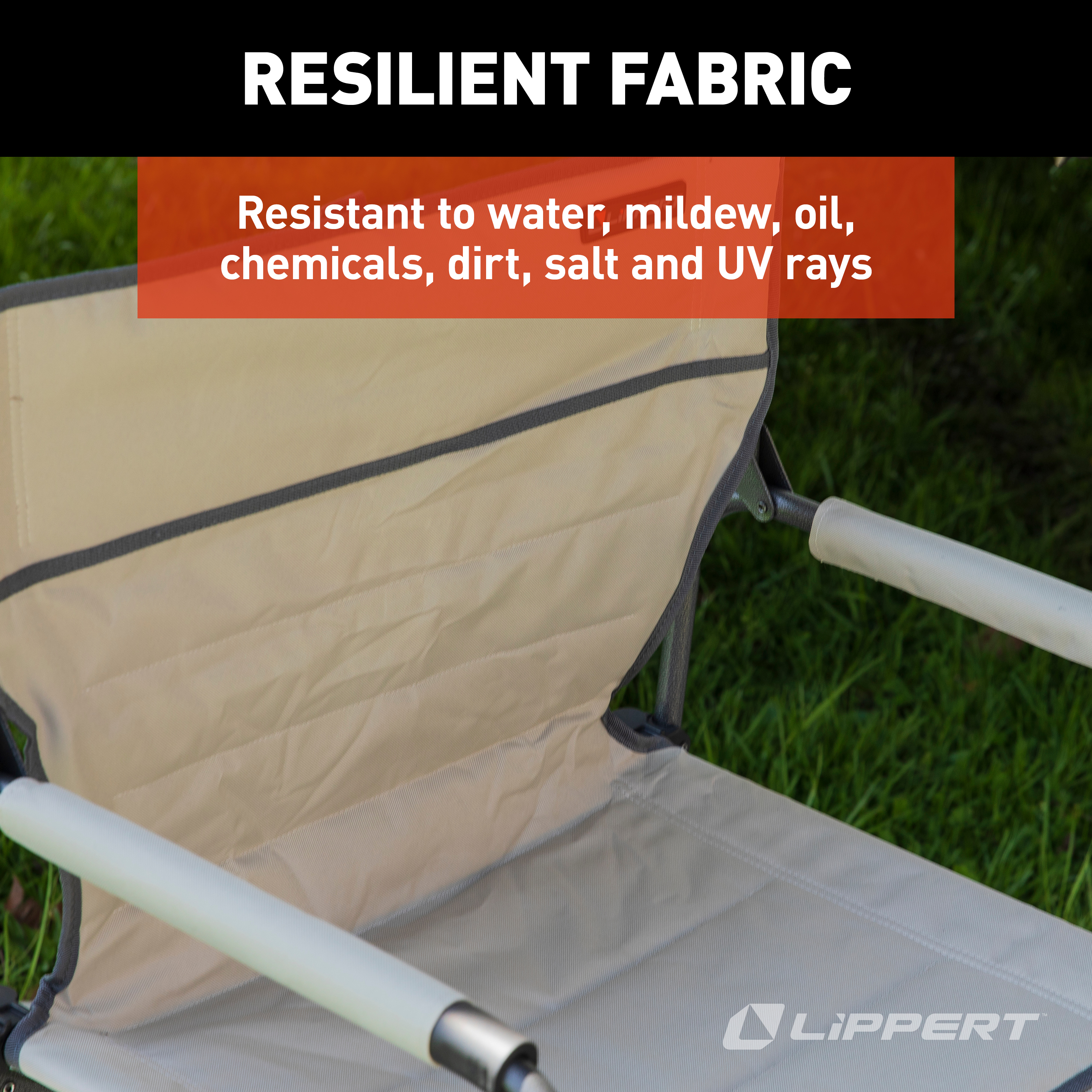 Lippert Scout XL Director Chair with Side Table - Sand thumbnail 3