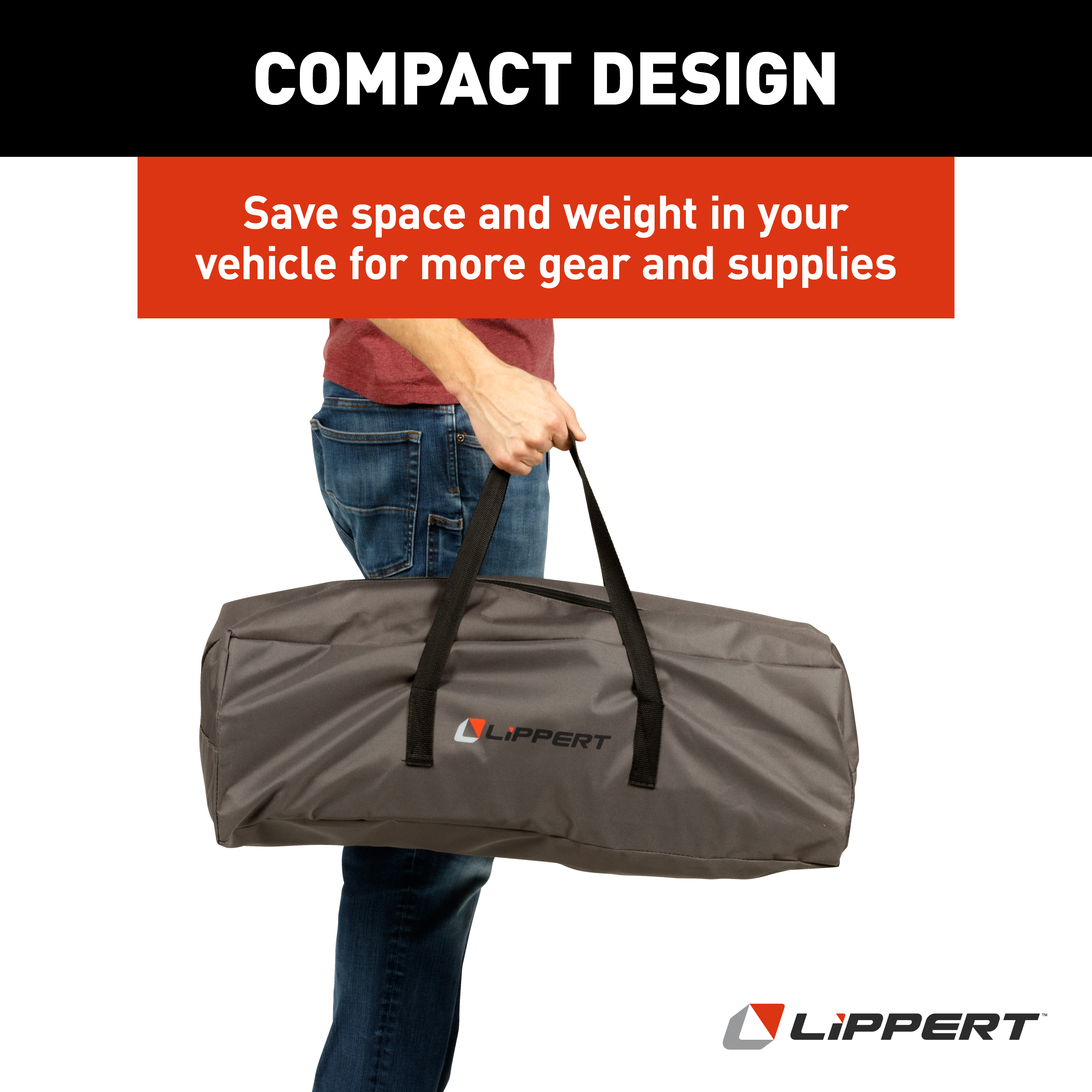 Lippert Baja Overlanding Chair & Table Set - Dark Grey / Sand #2022114831 thumbnail 6