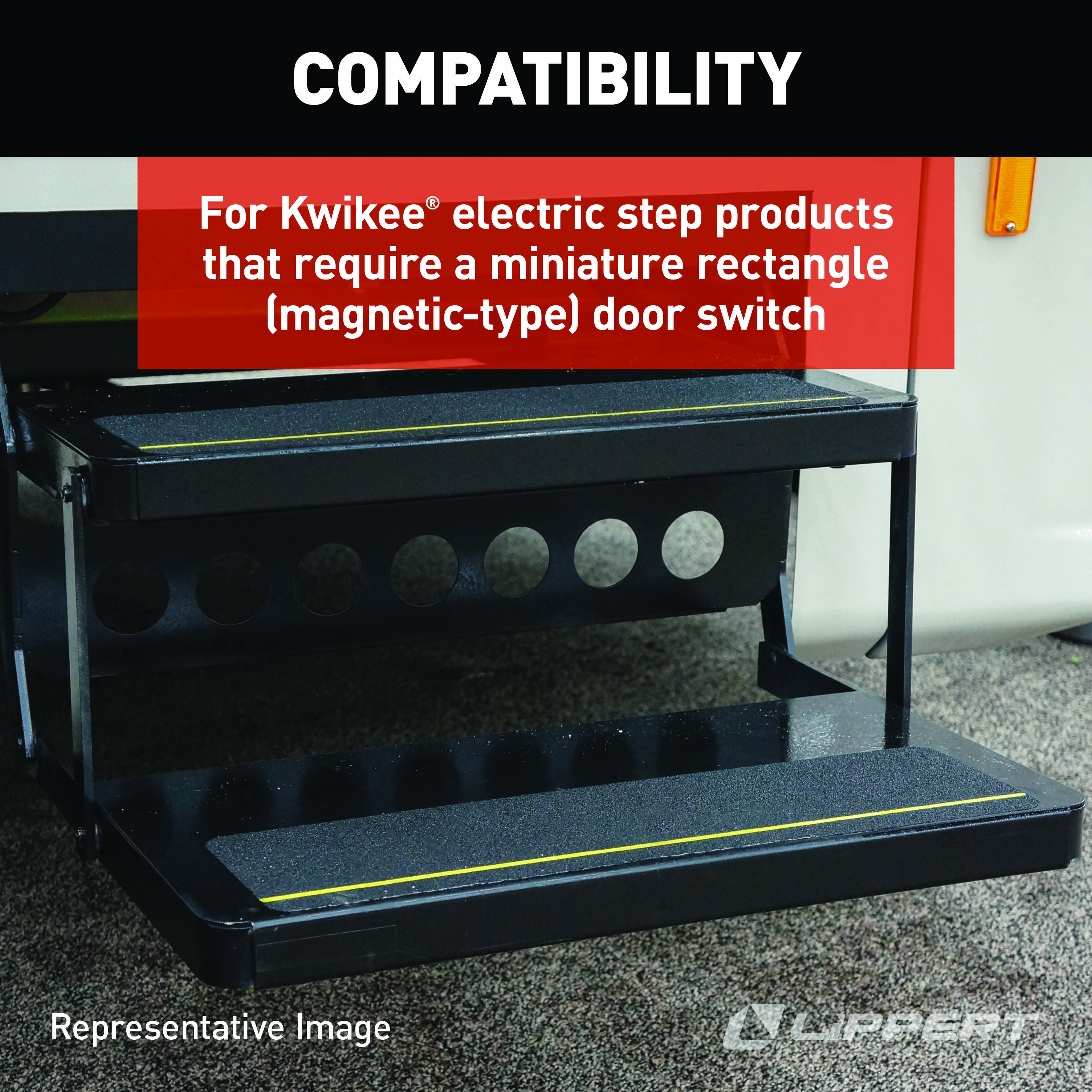 LIPPERT Kwikee Door Switch - Black thumbnail 2