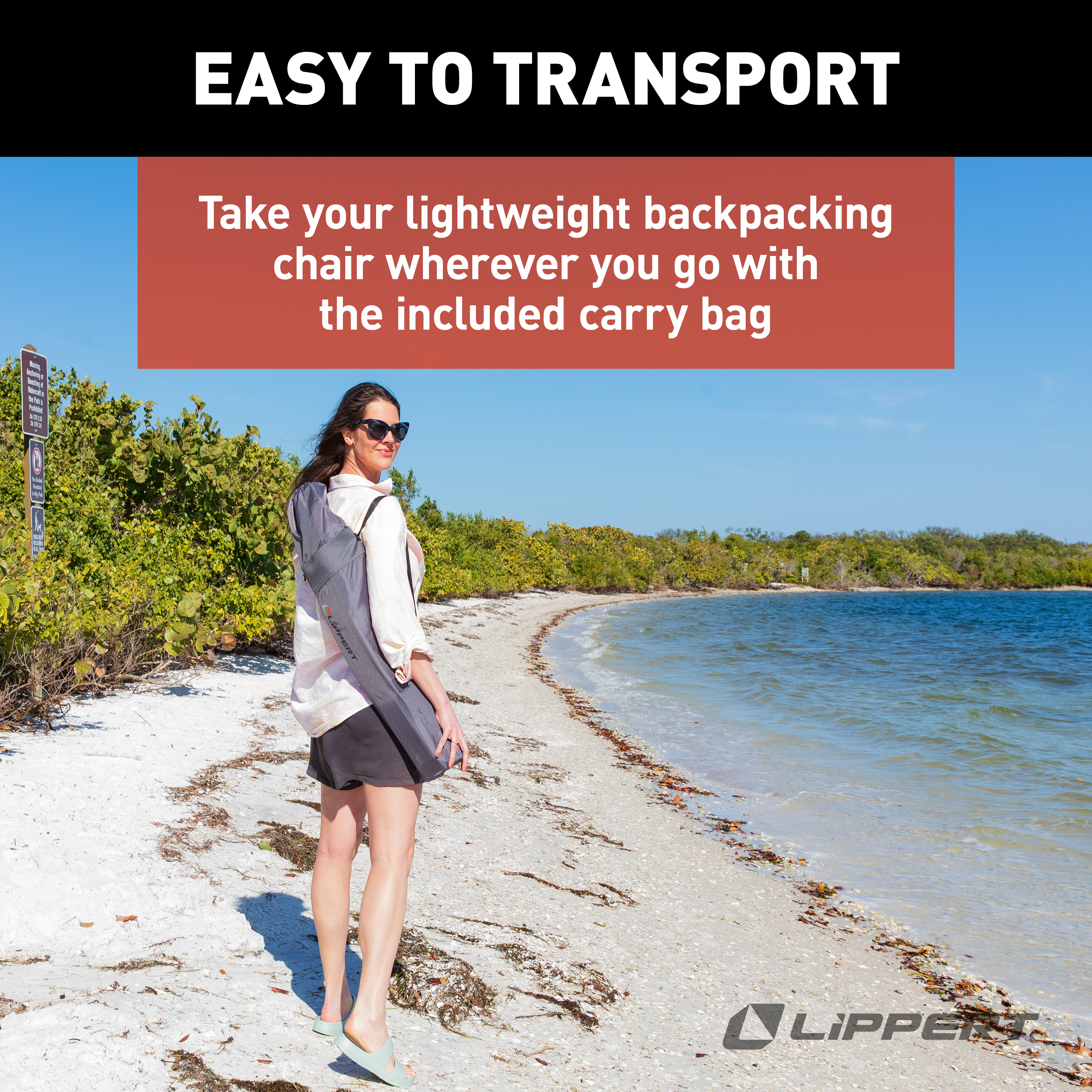 Lippert Baja Compact Camping Chair - Sand thumbnail 5