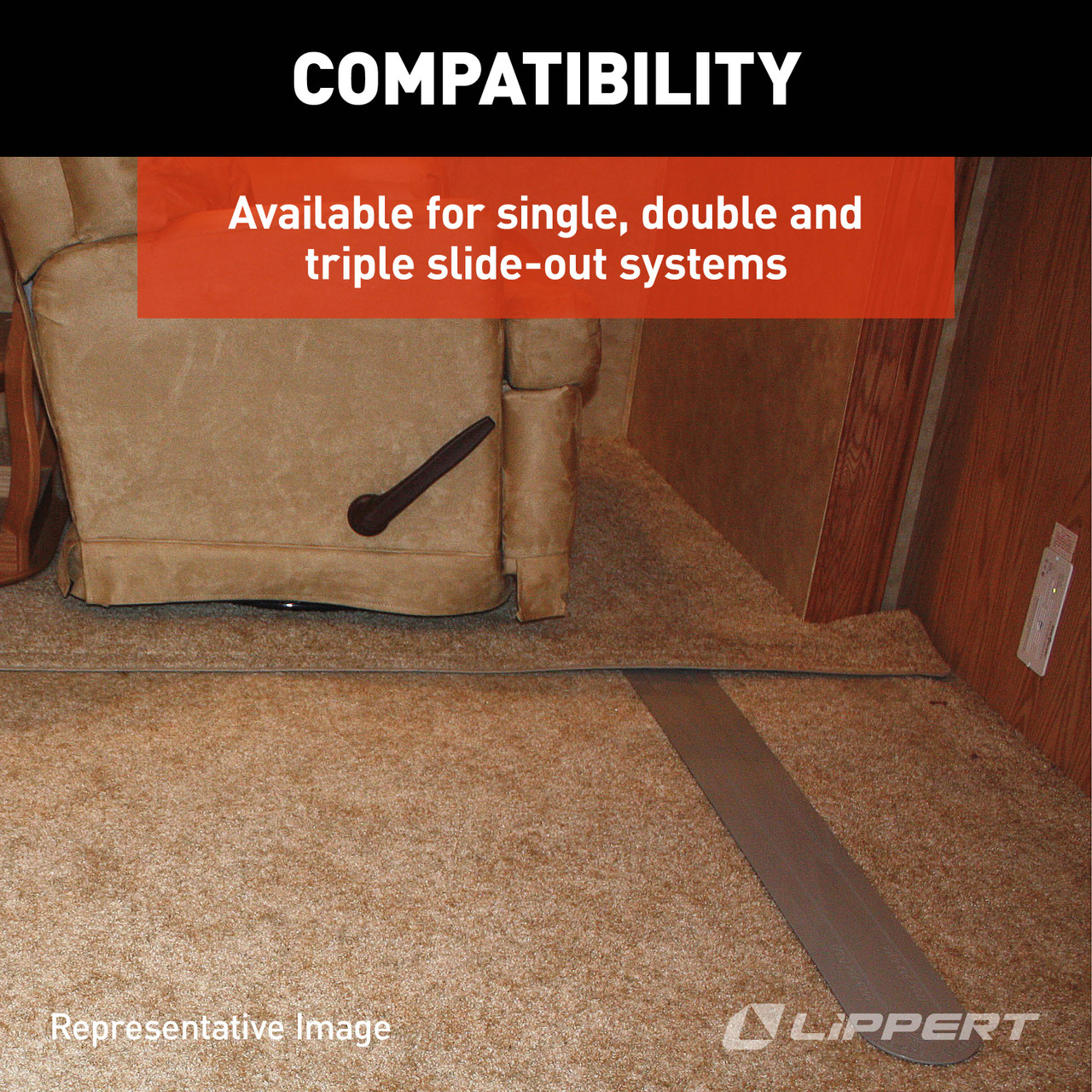 Lippert RV Slide-Out Flex Guard Single Kit with Hardware #1346271 thumbnail 4