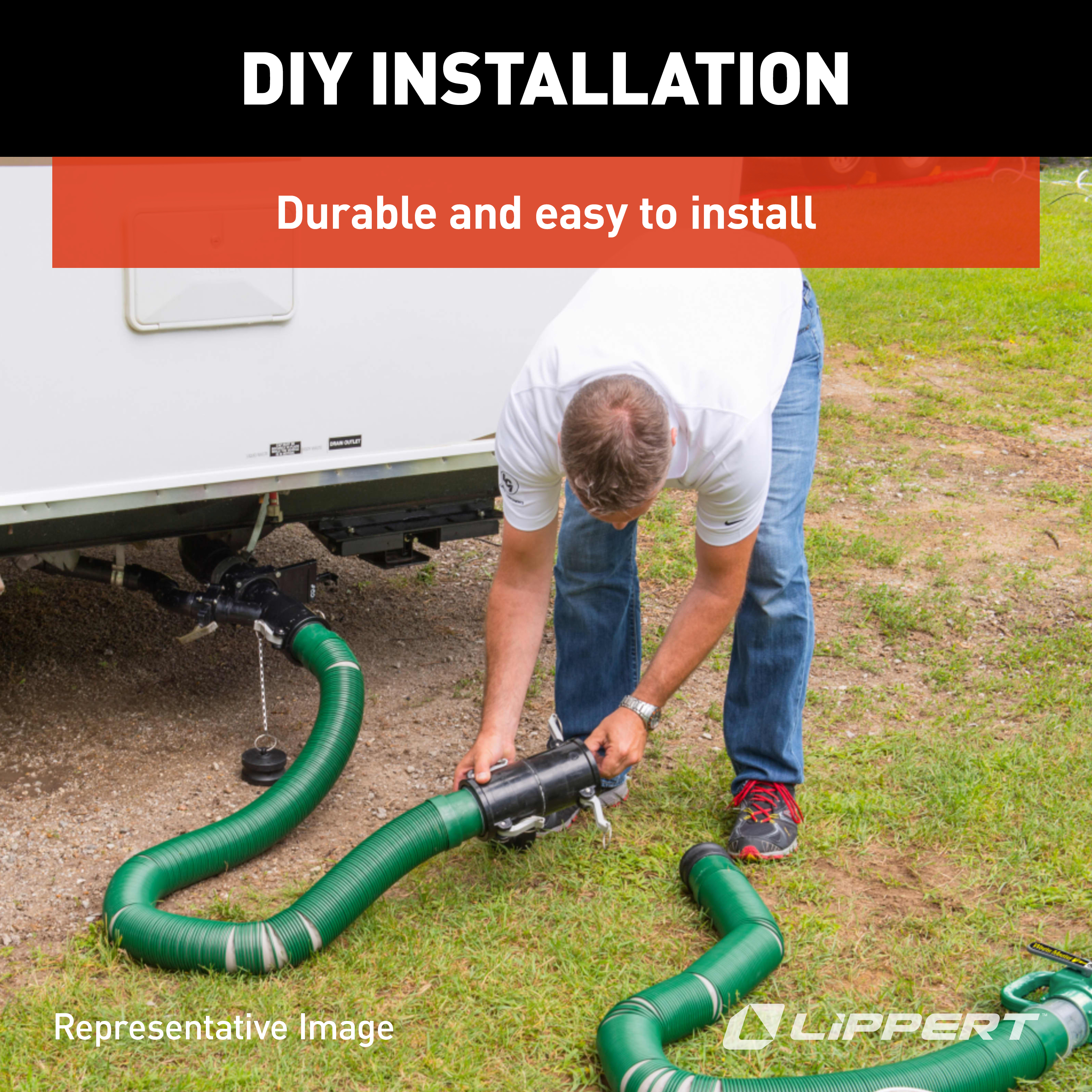 Lippert Waste Master Replacement Donut Seal for Nozzle on RV Sewer Hose #340919 thumbnail 6