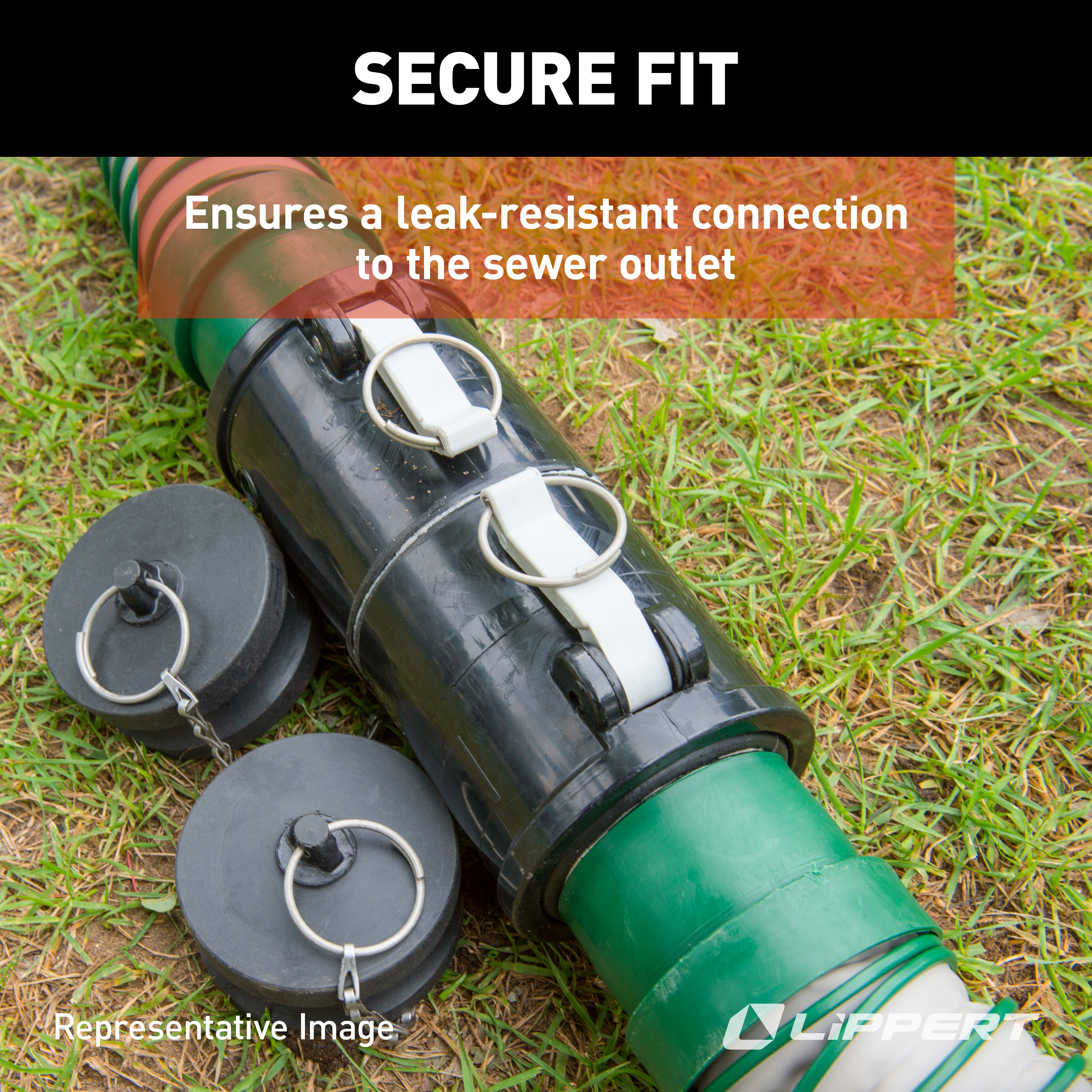 Lippert Waste Master Replacement Donut Seal for Nozzle on RV Sewer Hose #340919 thumbnail 7