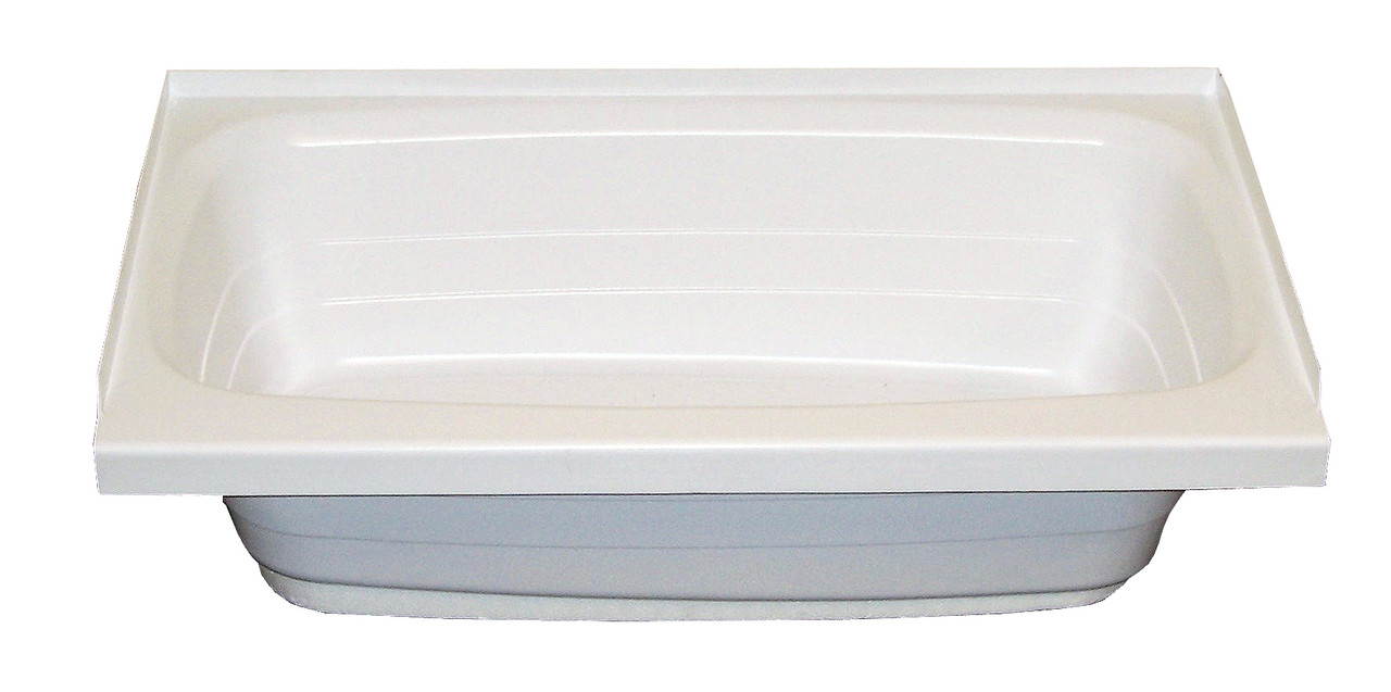 Lippert Bathtub with Right Drain - 24" x 36", White #W2436RHSPK thumbnail 1