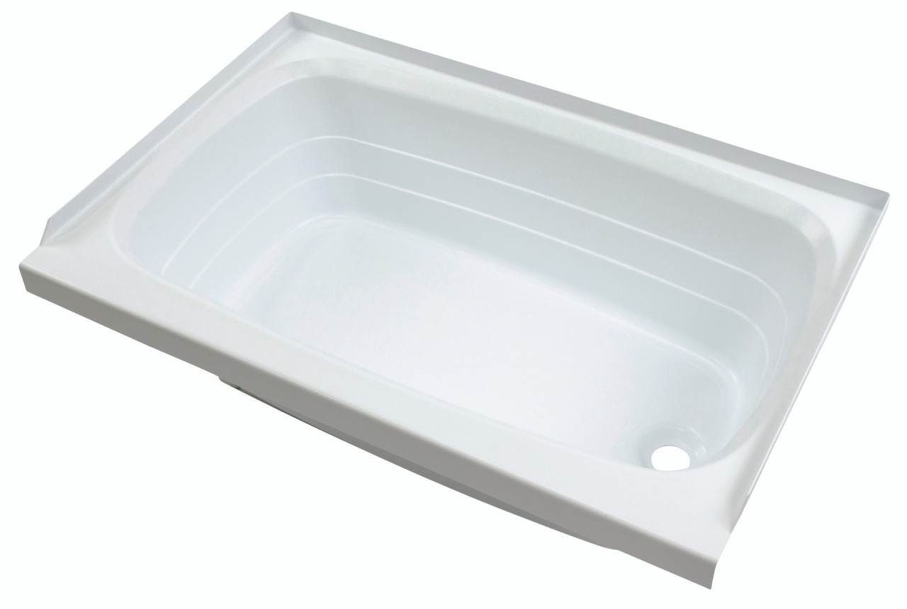 Lippert Bathtub with Right Drain - 24" x 36", White #W2436RHSPK thumbnail 3