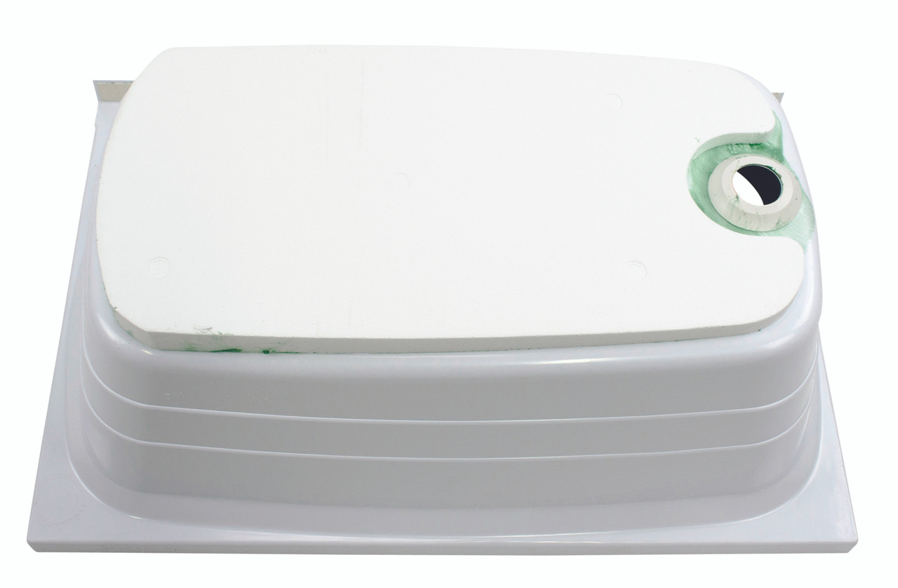 Lippert Bathtub with Right Drain - 24" x 36", White #W2436RHSPK thumbnail 4