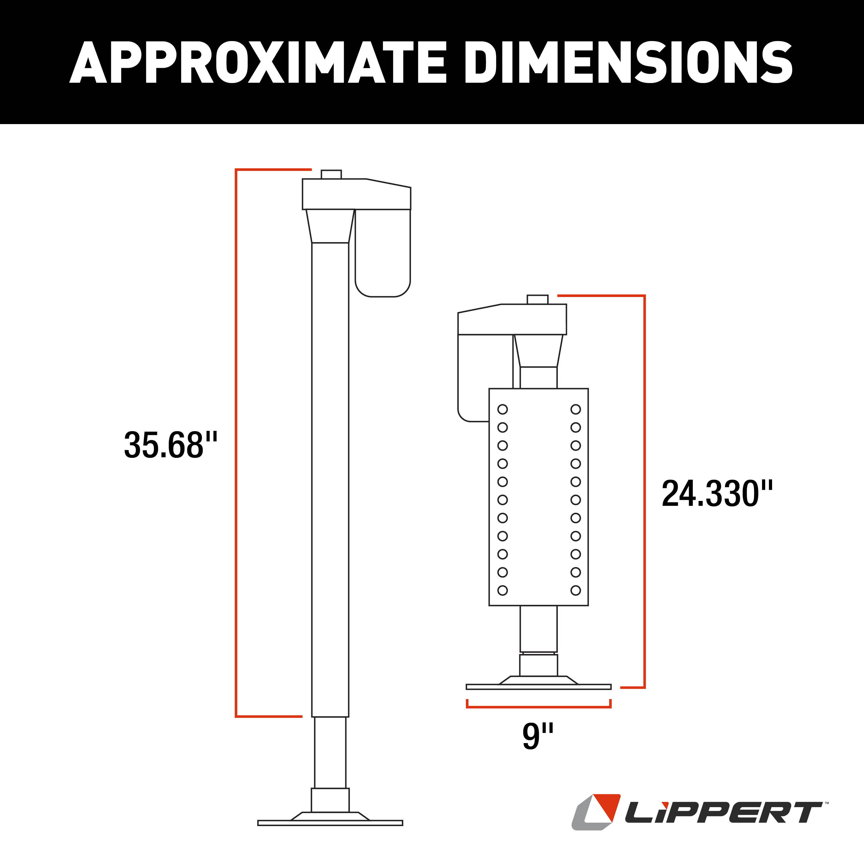 Lippert Ground Control 4-Point Automatic 5th Wheel RV Leveling System #358590 thumbnail 1