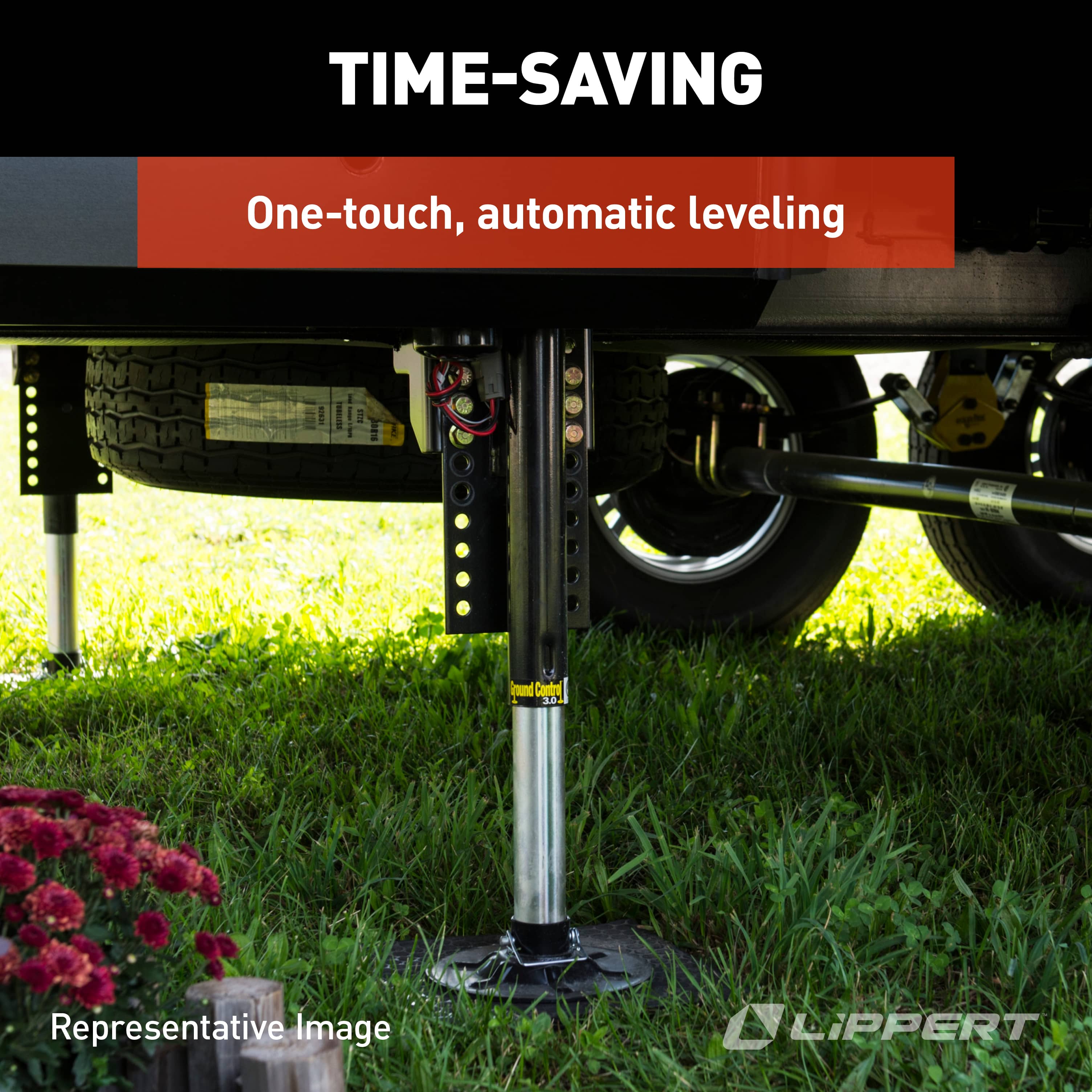 Lippert Ground Control 4-Point Automatic 5th Wheel RV Leveling System #358590 thumbnail 2