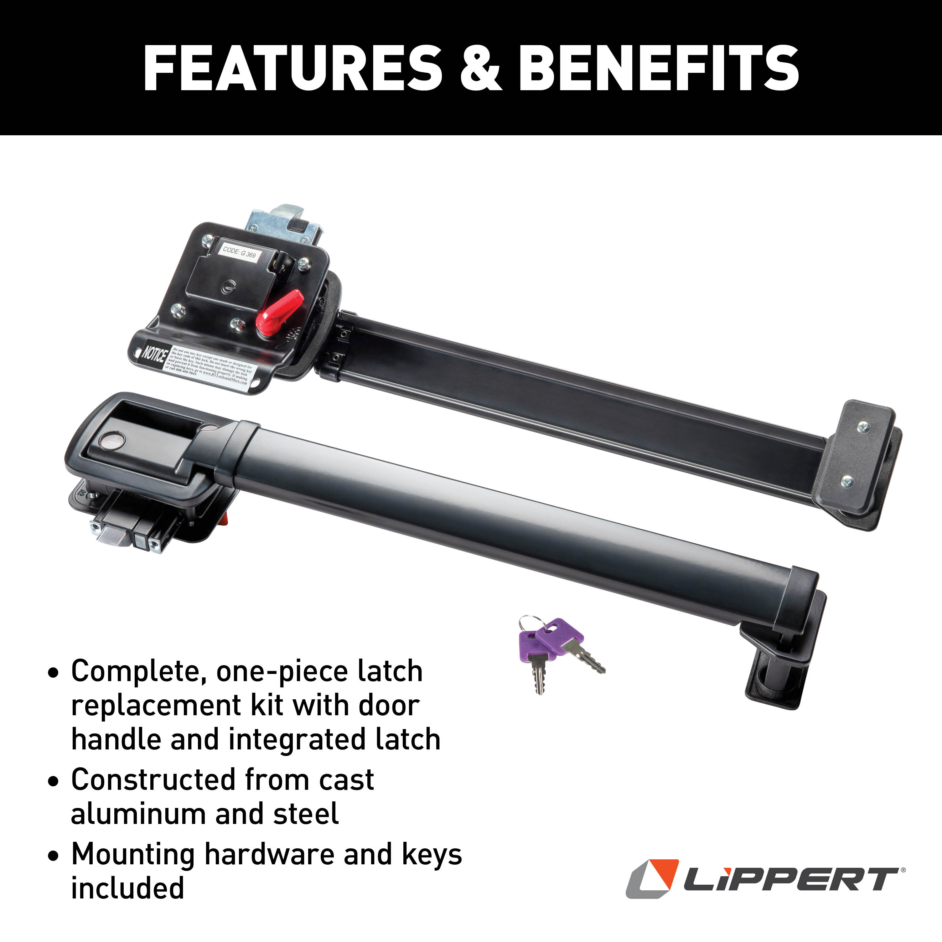 Lippert LatchXtend RV Door Handle Extension thumbnail 2