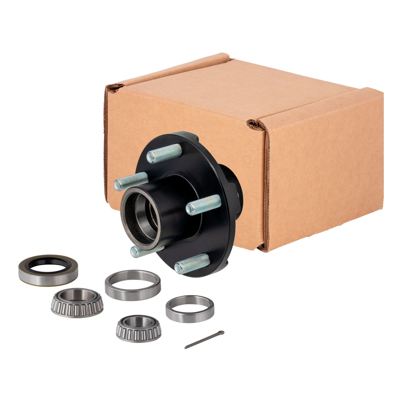 Lippert Idler Hub, 5 on 4.5"; 5.5" Hub Flange - 2,200 lbs. (with Bearing Cone Kit) 814207 thumbnail 0