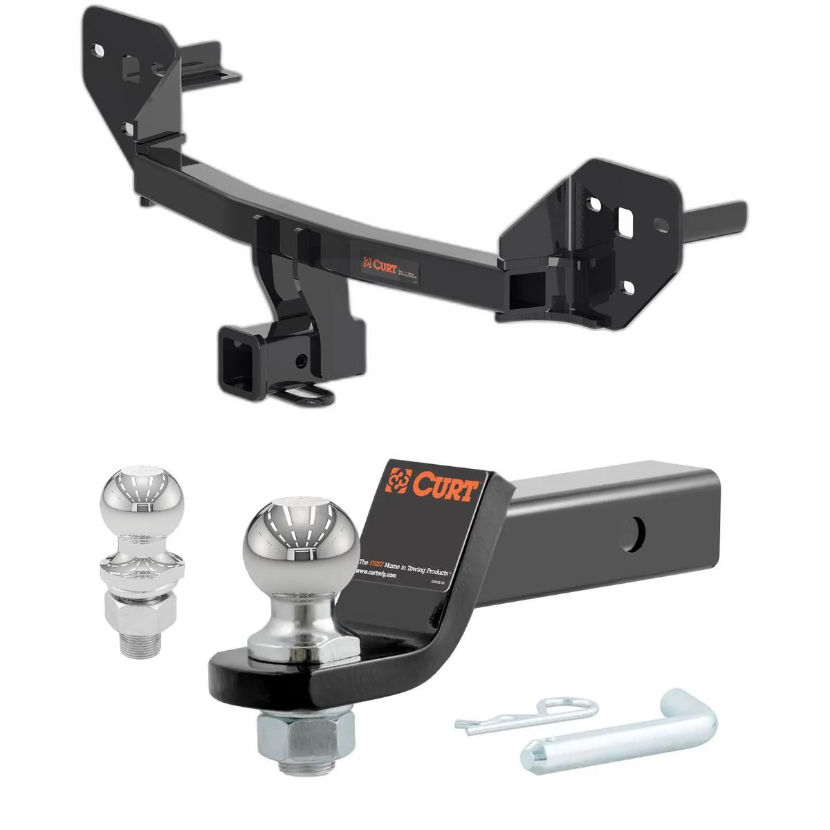 2020-2025 Subaru Legacy All CURT Class 3 Trailer Hitch, 2" Receiver + 2" Ball + 1-7/8" Ball Kit thumbnail 0