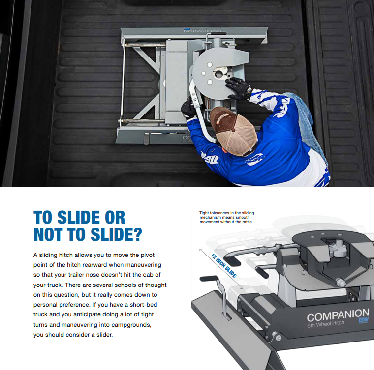 2011-2024 Ford F250 & F350 with OEM Puck System B&W Companion 5th Wheel Hitch Kit For Ford Puck System RVK3300 thumbnail 3