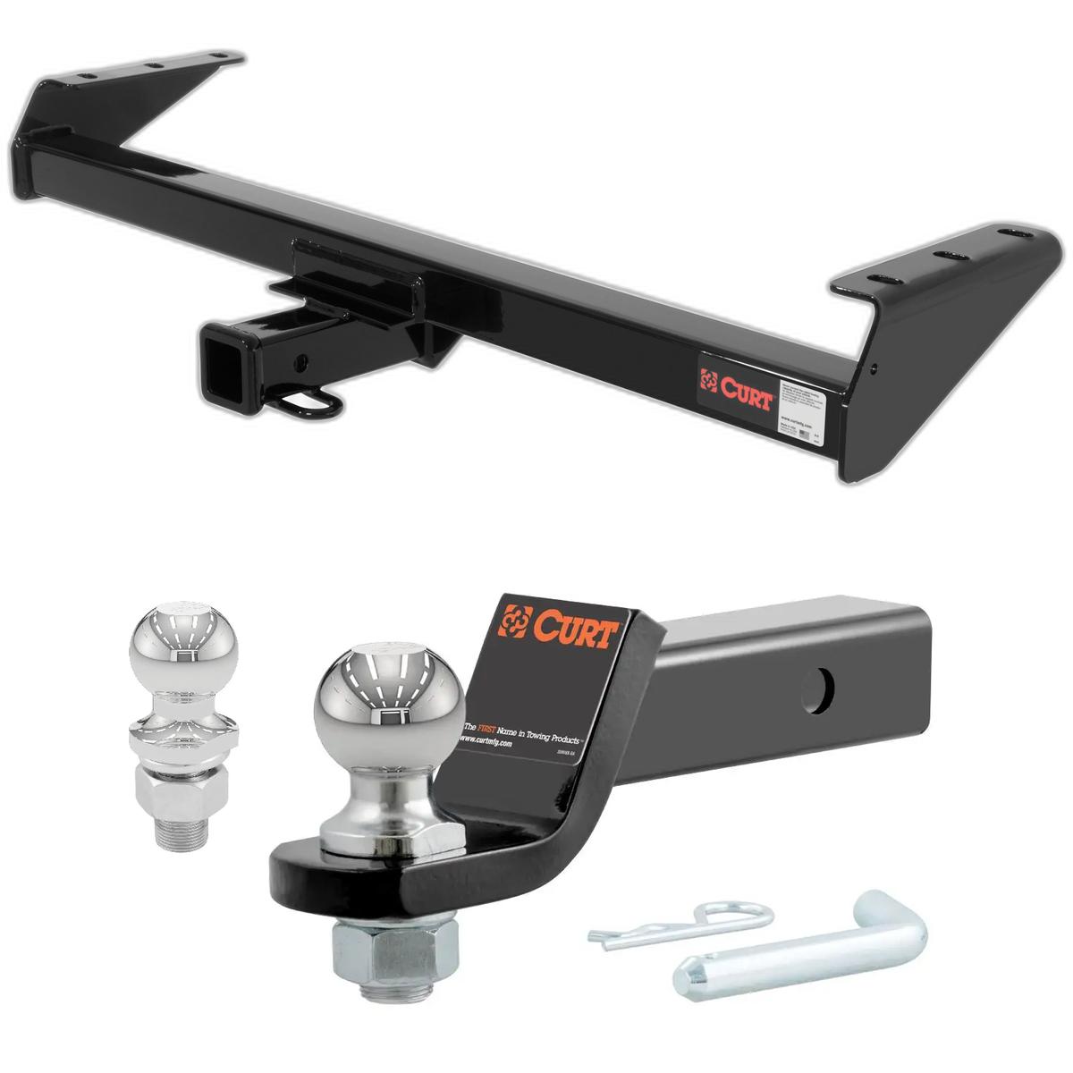 2005-2025 Nissan Frontier All CURT Class 3 Trailer Hitch, 2" Receiver + 2" Ball + 1-7/8" Ball Kit thumbnail 0