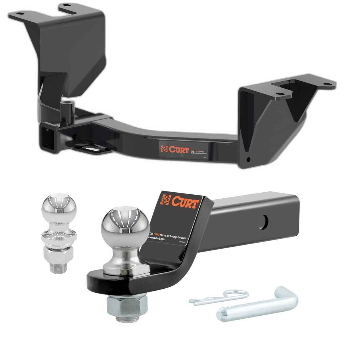 2019-2025 GMC Sierra 1500 Excluding factory receiver CURT Class 4 Trailer Hitch, 2" thumbnail 0