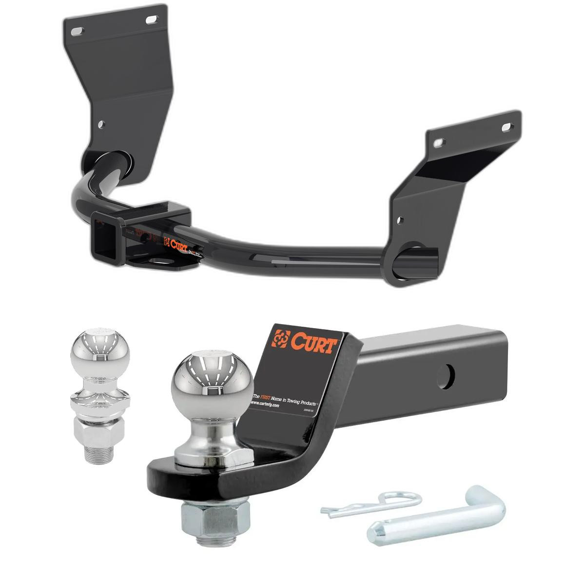 2019-2025 Acura RDX May interfere with liftgate kick sensor CURT Class 3 Trailer Hitch, 2" Receiver + 2" Ball + 1-7/8" Ball Kit thumbnail 0