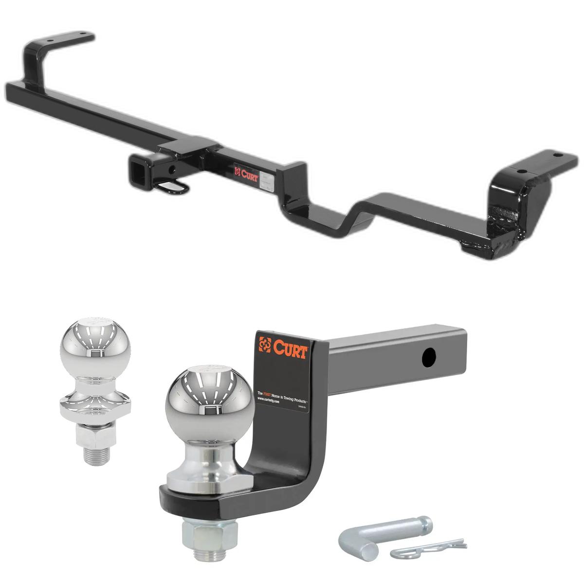 1991-1996 INFINITI G20 Sedan Class 1 Trailer Hitch, 1-1/4" Receiver + 2" Ball + 1-7/8" Ball Kit thumbnail 0