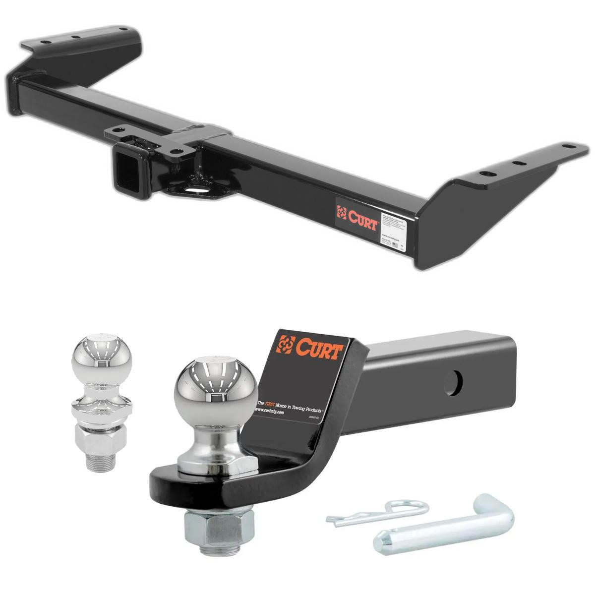 2001-2002 GMC Yukon All CURT Class 4 Trailer Hitch, 2" Receiver + 2" Ball + 1-7/8" Ball Kit thumbnail 0
