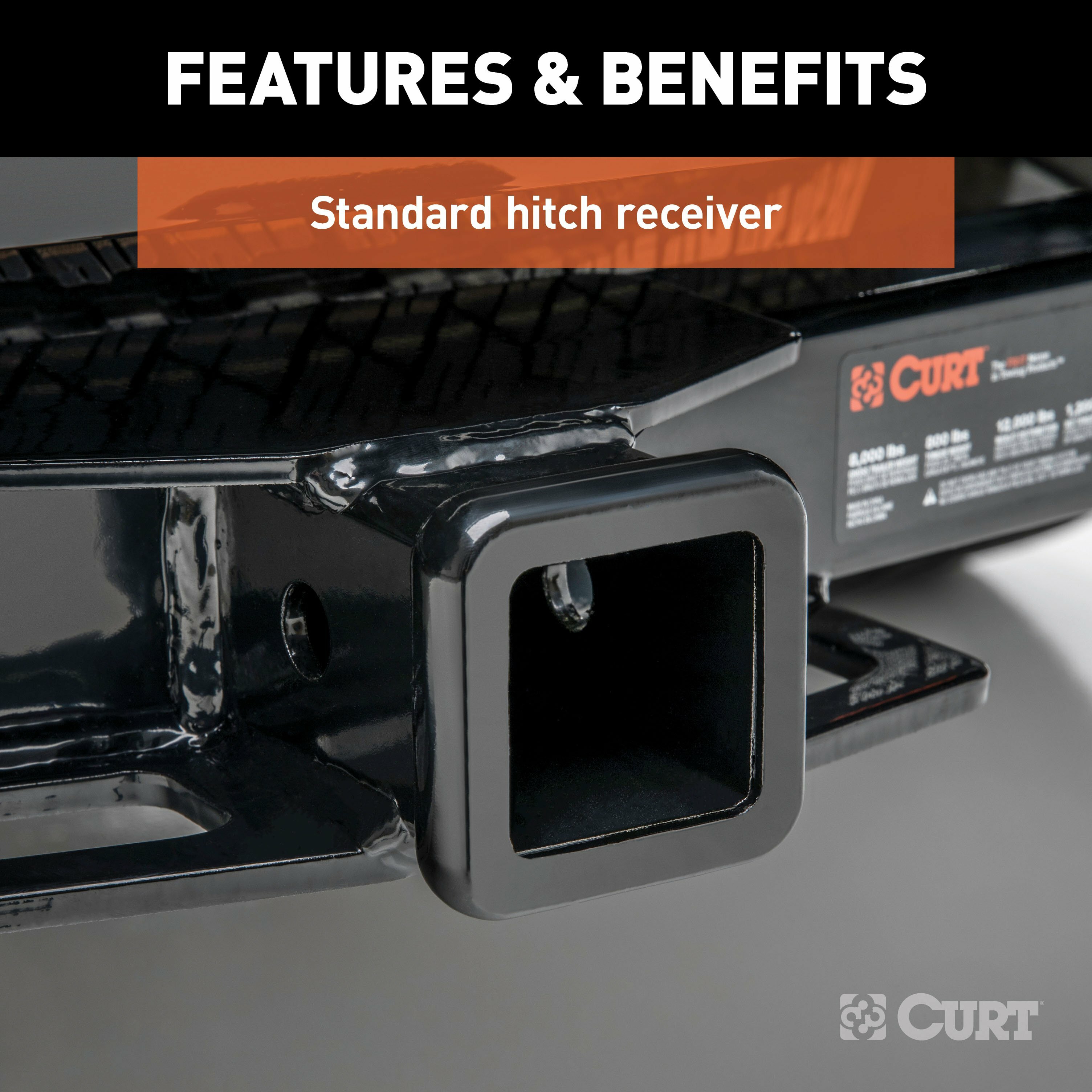 2011-2025 Mitsubishi Outlander Sport All CURT Class 3 Trailer Hitch, 2" Receiver + 2" Ball + 1-7/8" Ball Kit thumbnail 4