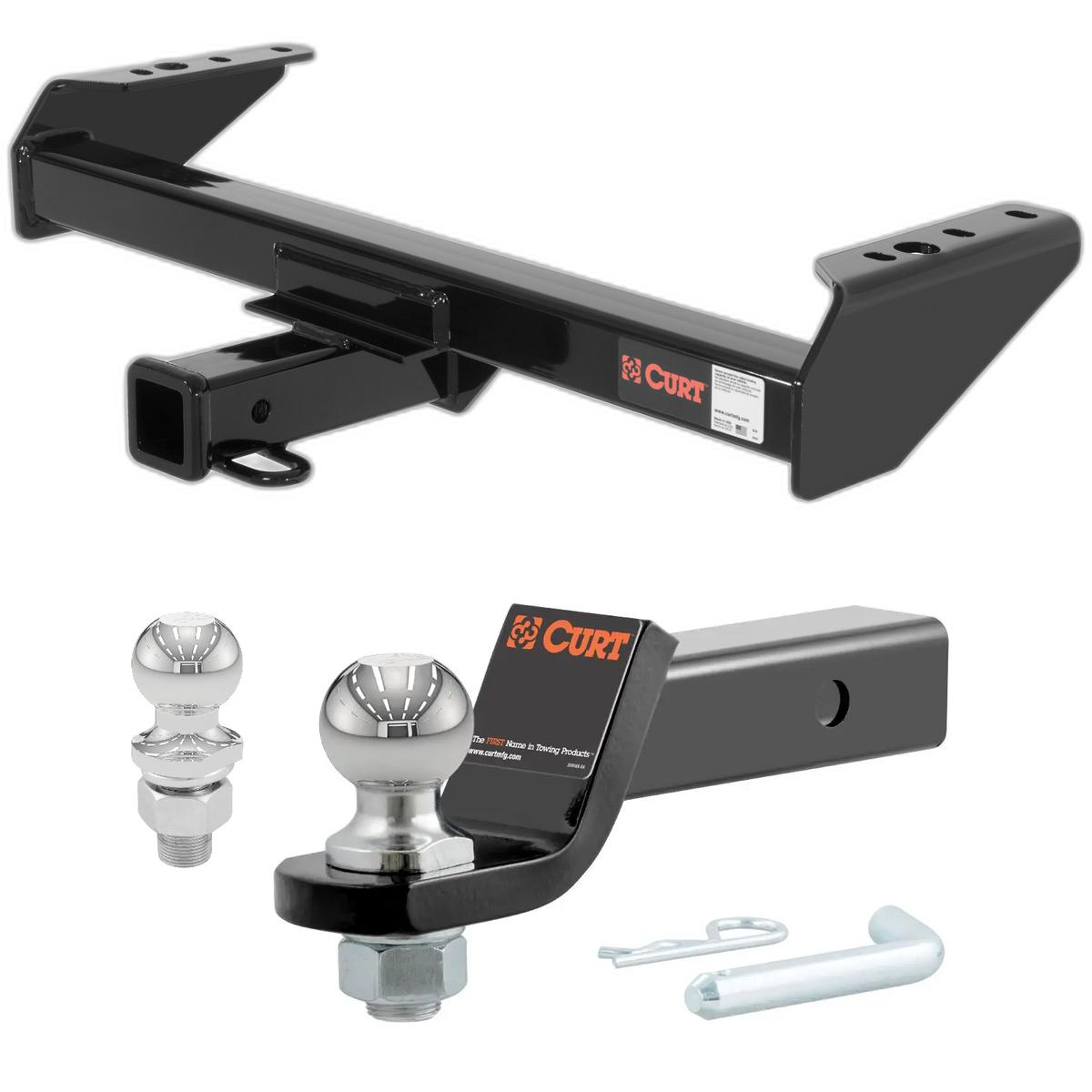 1991-2002 Chevrolet C3500HD Cab & Chassis CURT Class 4 Trailer Hitch, 2" Receiver + 2" Ball + 1-7/8" Ball Kit thumbnail 0