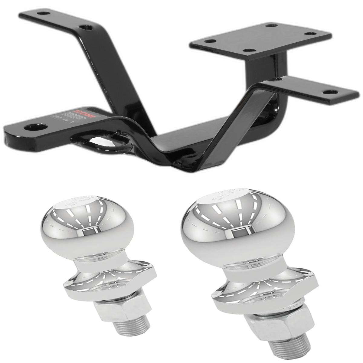 1989-1994 Subaru Justy Hatchback, 2WD or 4WD Class 1 Fixed-Tongue Trailer Hitch with 2" & 1-7/8" Ball thumbnail 0