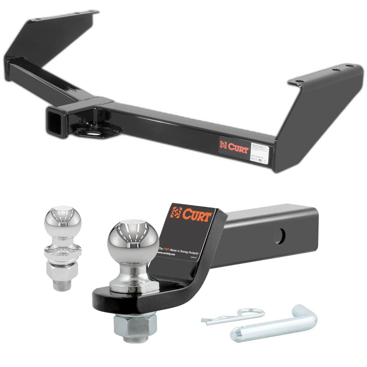 1999-2003 Dodge Ram 2500 Van Without Factory Step Bumper CURT Class 3 Trailer Hitch, 2" Receiver + 2" Ball + 1-7/8" Ball Kit thumbnail 0