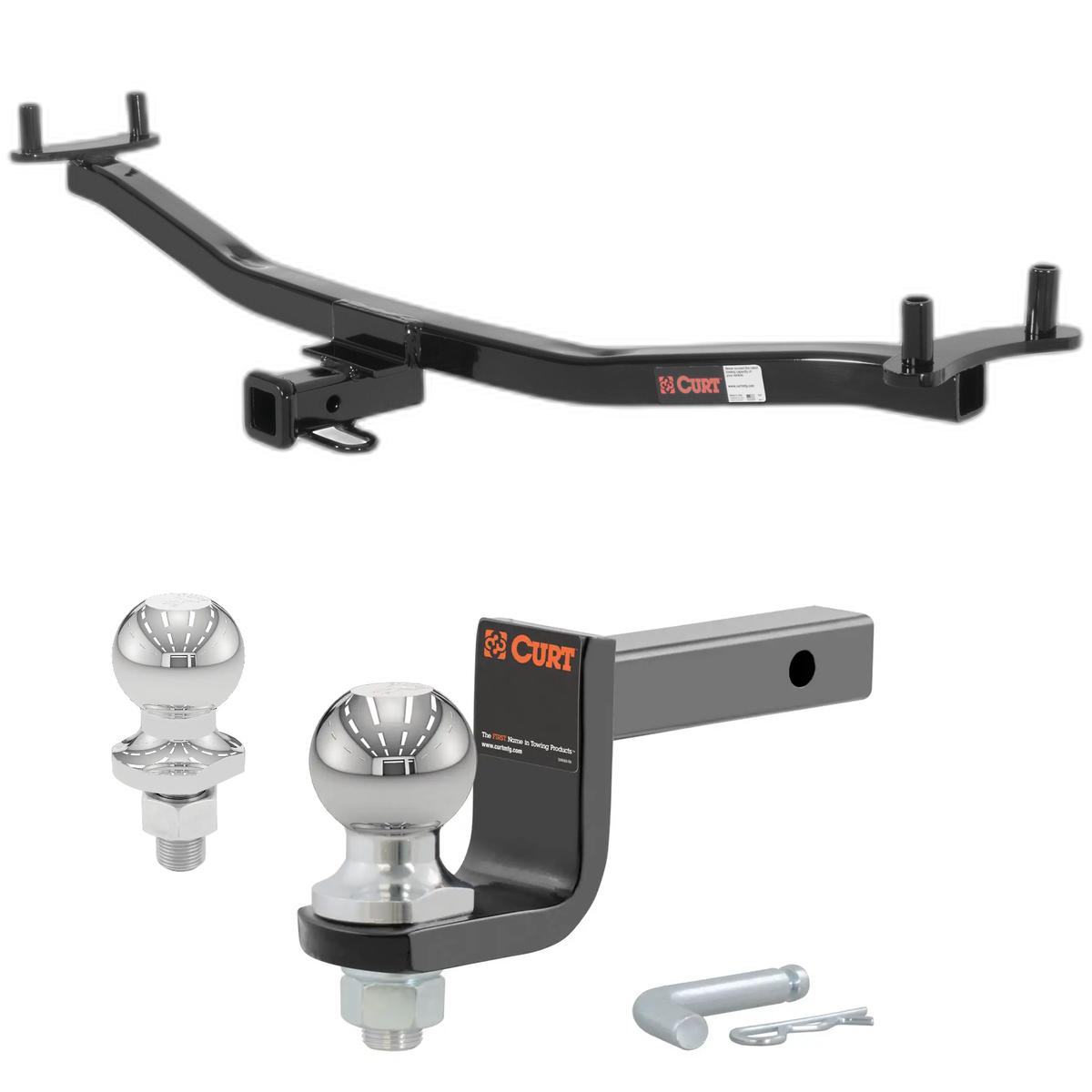 1990 Volkswagen Golf Wolfsburg Class 1 Trailer Hitch, 1-1/4" Receiver + 2" Ball + 1-7/8" Ball Kit thumbnail 0