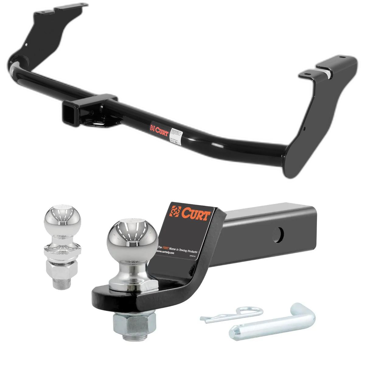 2009-2020 Ford Flex Without Dual Exhaust CURT Class 3 Trailer Hitch, 2" Receiver + 2" Ball + 1-7/8" Ball Kit thumbnail 0