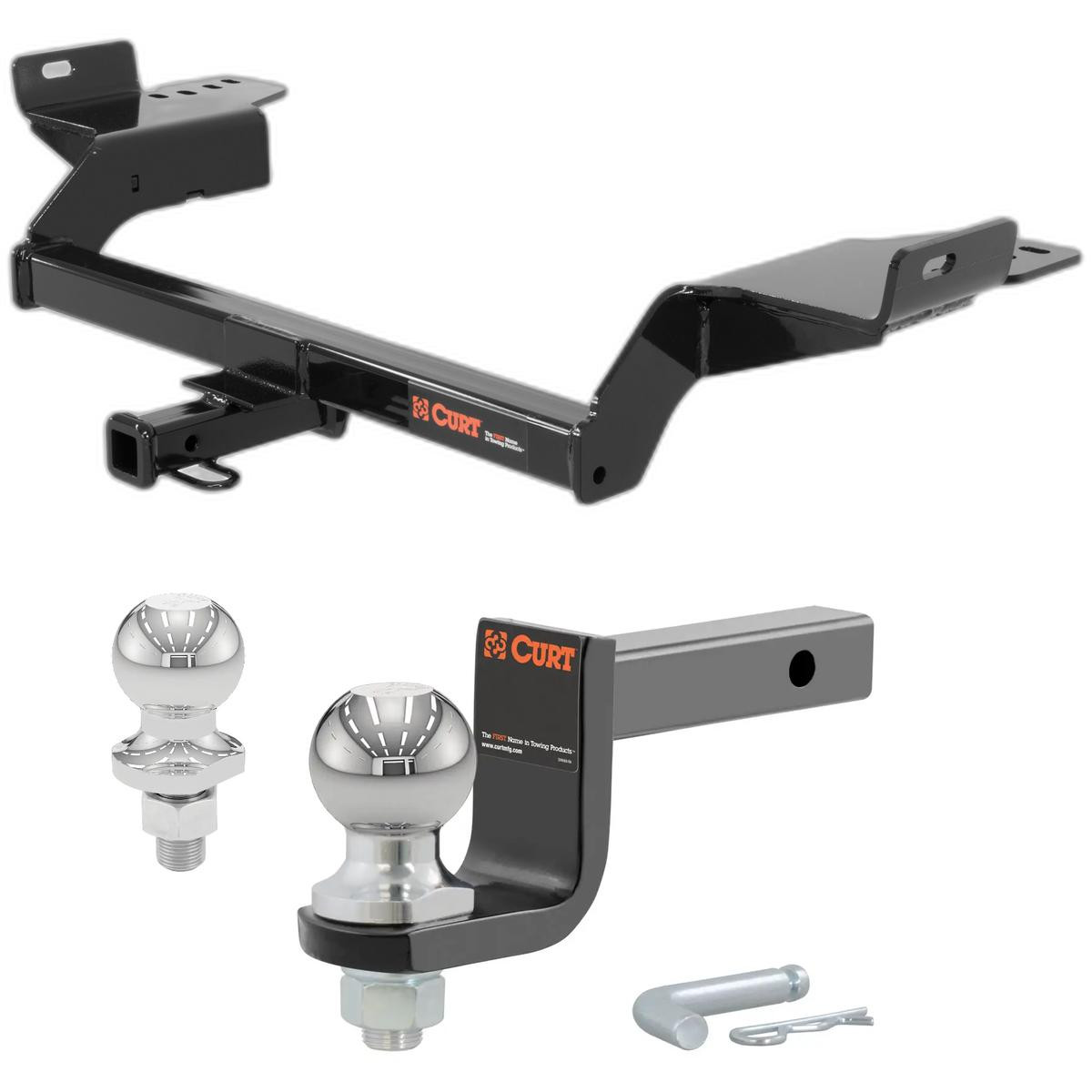2013-2019 Ford Escape S Class 2 Trailer Hitch, 1-1/4" Receiver + 2" Ball + 1-7/8" Ball Kit thumbnail 0