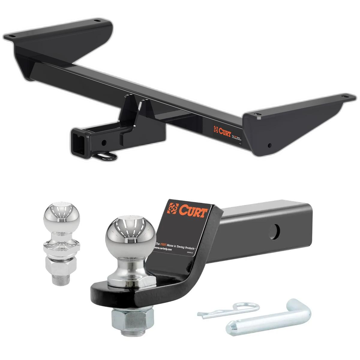 2018-2019 Volkswagen Atlas All CURT Class 3 Hitch, 2" Receiver + 2" Ball + 1-7/8" Ball Kit thumbnail 0