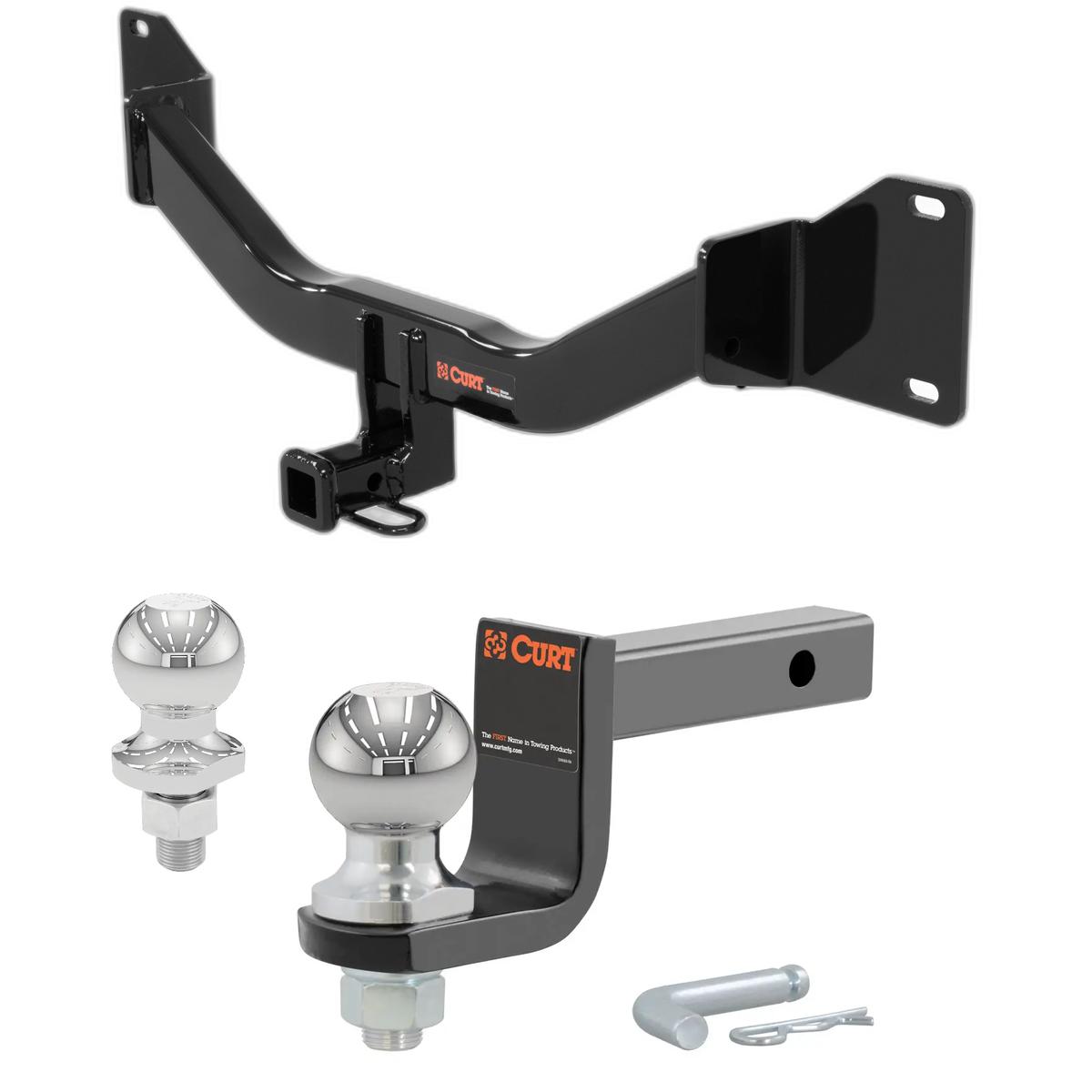 2013-2018 BMW 320i All Class 1 Trailer Hitch, 1-1/4" Receiver + 2" Ball + 1-7/8" Ball Kit thumbnail 0