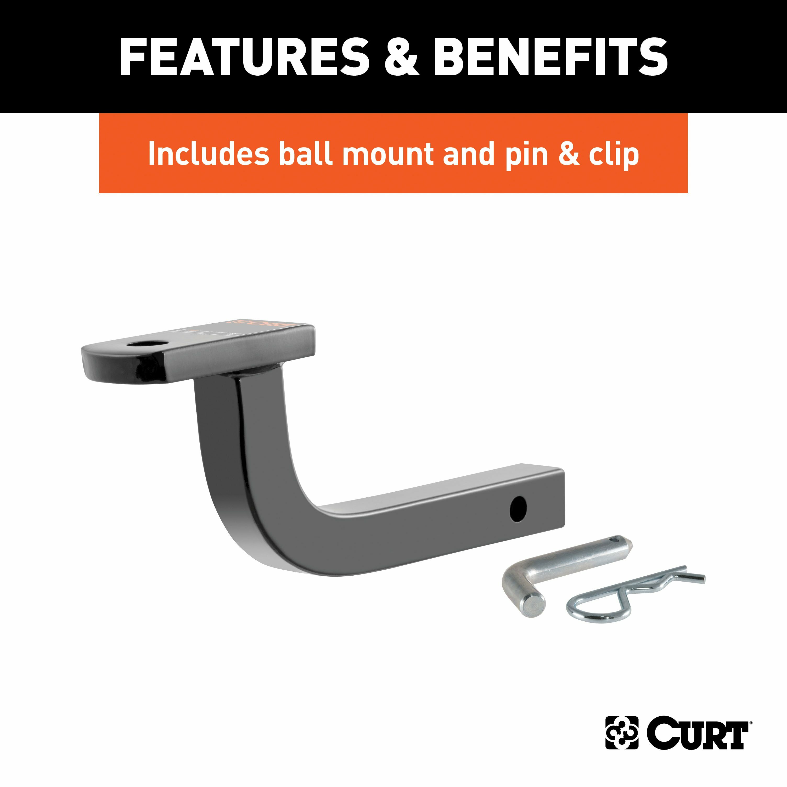 2003-2007 Honda Accord Coupe Class 1 Trailer Hitch, 1-1/4" Ball Mount thumbnail 6