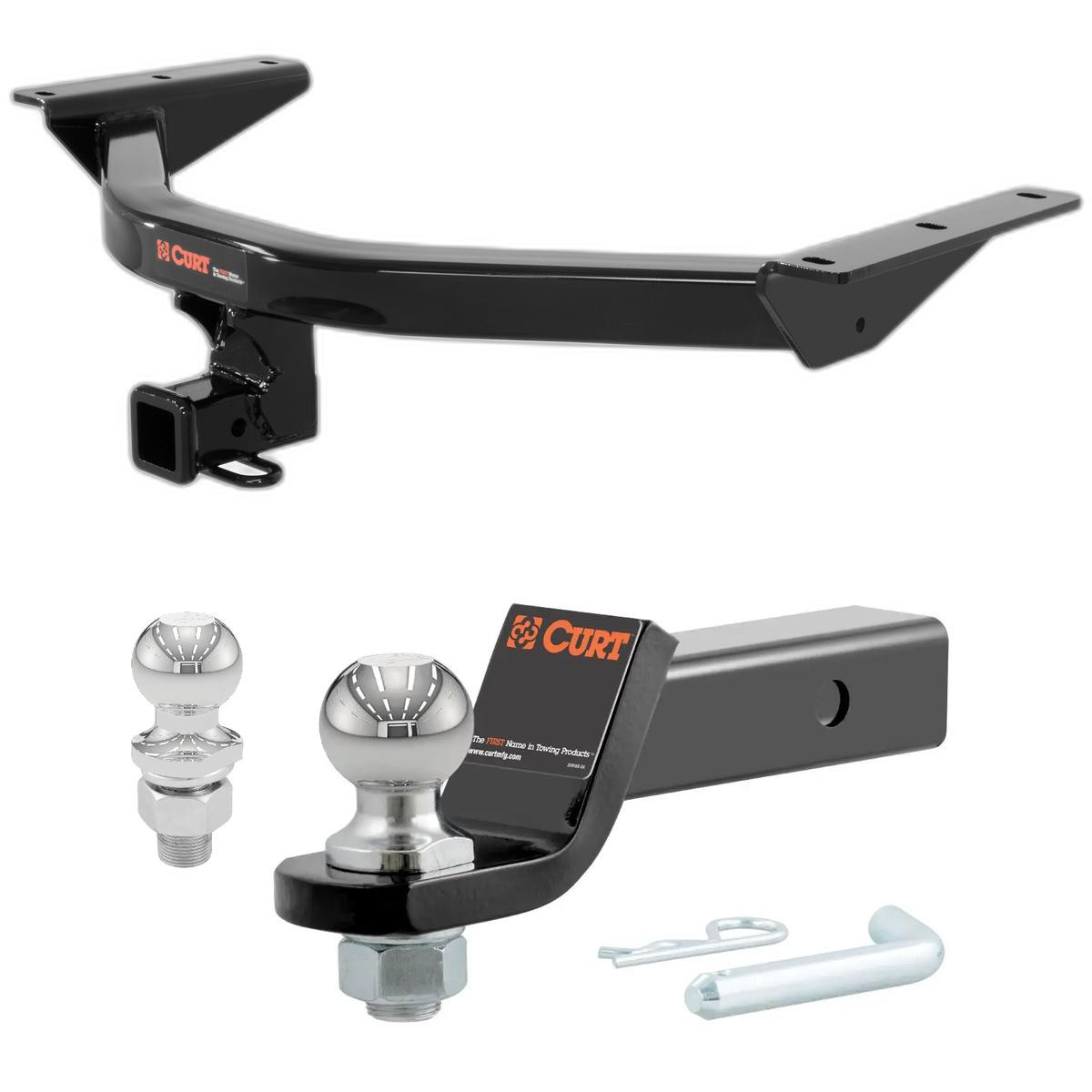 2014-2020 Acura MDX All CURT Class 3 Trailer Hitch, 2" Receiver + 2" Ball + 1-7/8" Ball Kit thumbnail 0