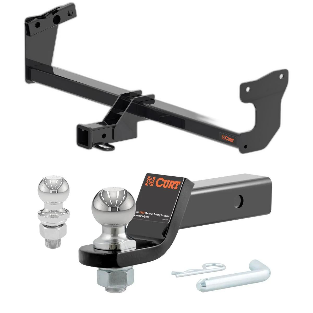 2024-2025 Kia EV9 All CURT Class 3 Trailer Hitch, 2" Receiver + 2" Ball + 1-7/8" Ball Kit thumbnail 0