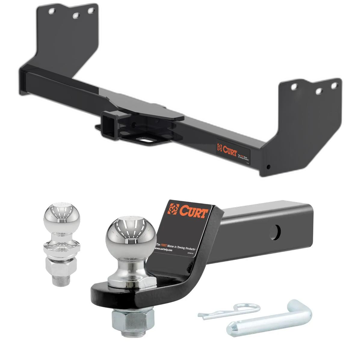 2022-2025 Toyota Tundra Excluding factory receiver CURT Class 4 Trailer Hitch, 2" Receiver + 2" Ball + 1-7/8" Ball Kit thumbnail 0