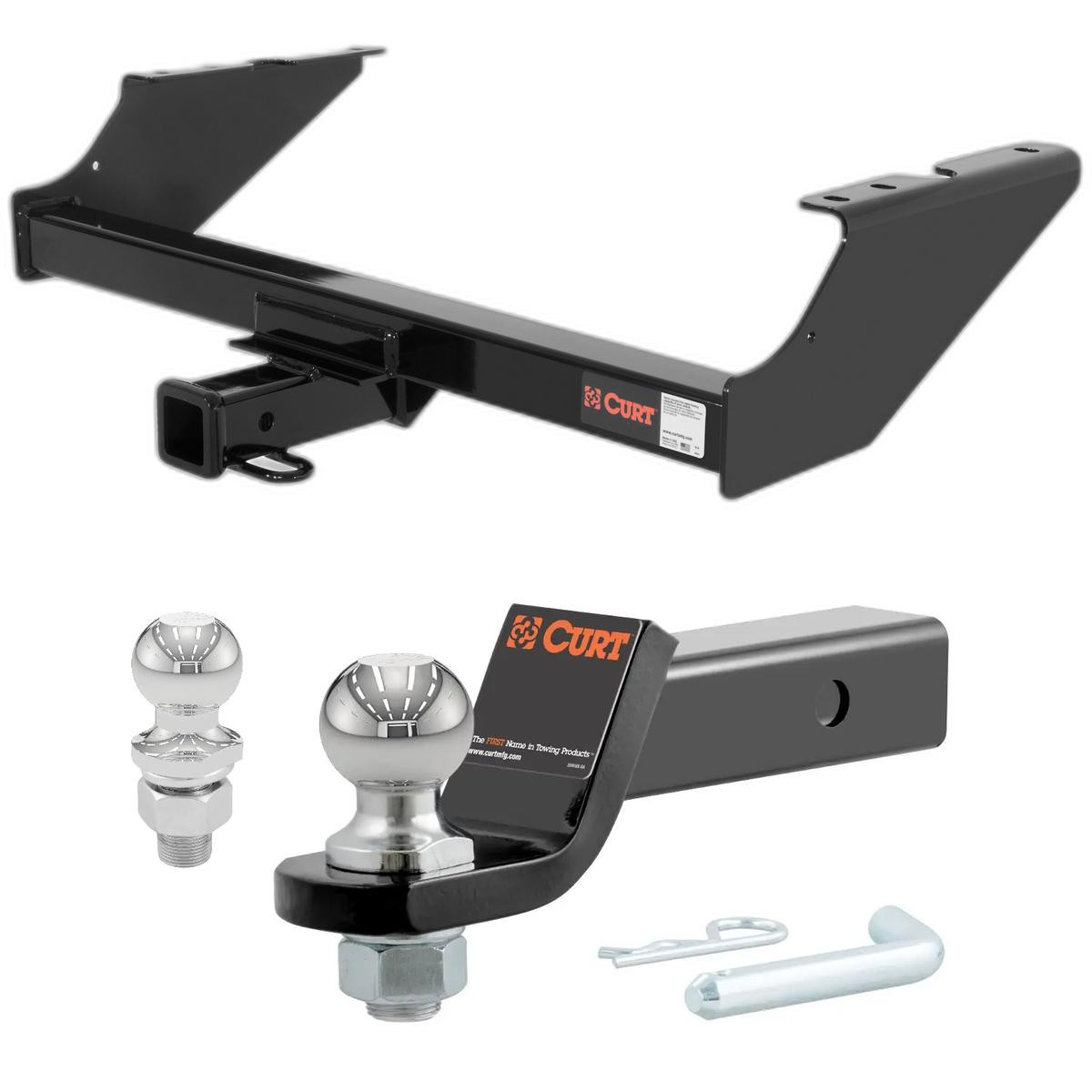1999-2016 Ford F-350 Super Duty Except with 20 In. spare tire CURT Class 3 Trailer Hitch, 2" Receiver + 2" Ball + 1-7/8" Ball Kit thumbnail 0