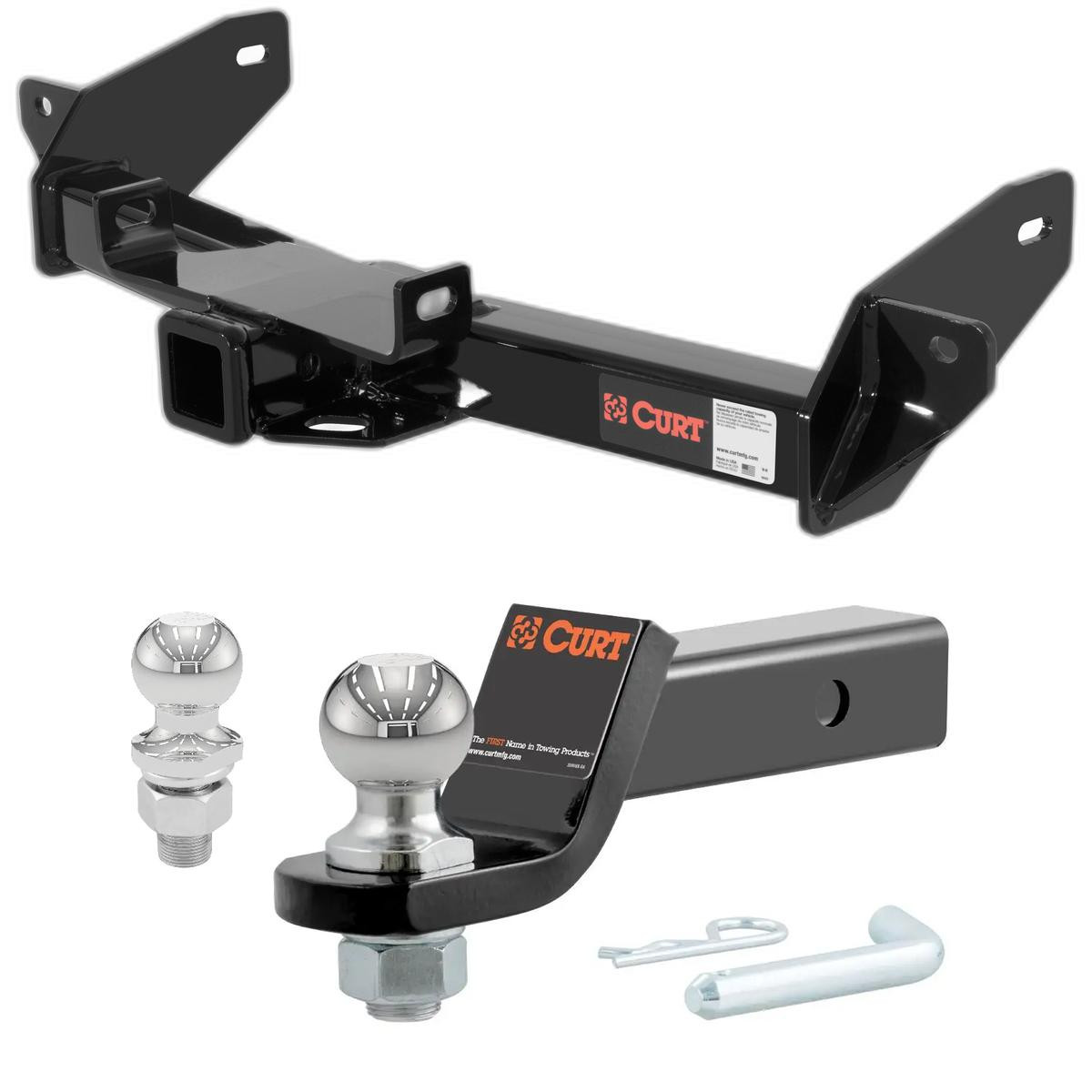 2006 Ford F-150 Except with Factory Equipped Hitch(Built After August 5, 2005) CURT Class 4 Trailer Hitch, 2" Receiver + 2" Ball + 1-7/8" Ball Kit thumbnail 0
