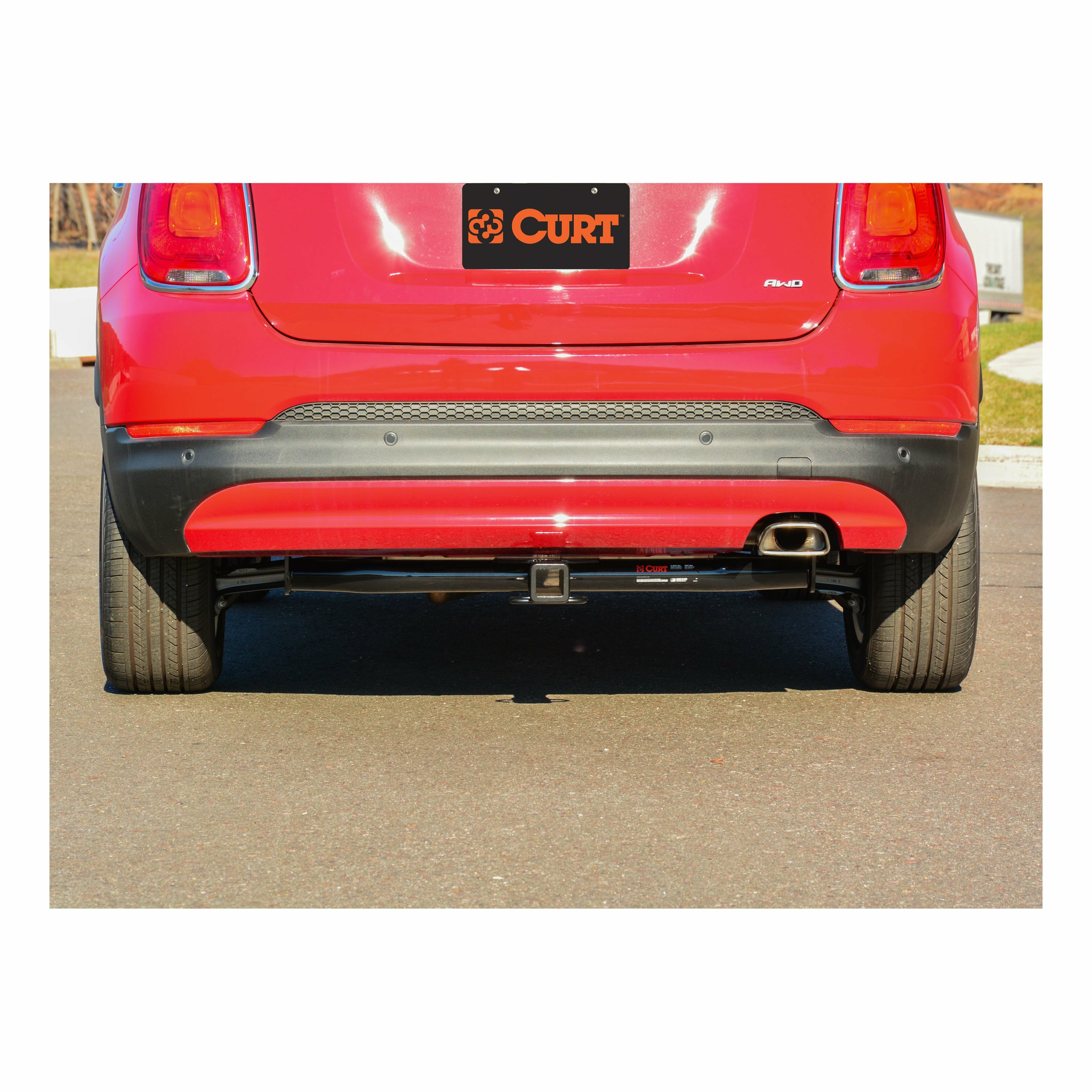 2016-2021 Fiat 500X Excluding Trekking CURT Class 3 Trailer Hitch, 2" Receiver + 2" Ball + 1-7/8" Ball Kit thumbnail 3