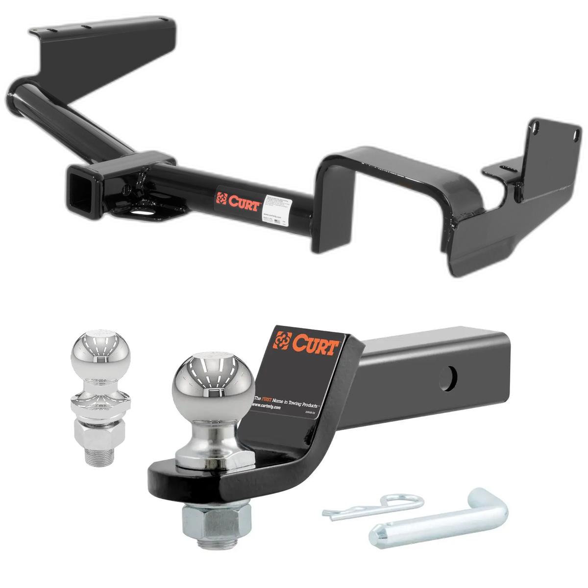 2008-2013 Toyota Highlander All CURT Class 3 Trailer Hitch, 2" Receiver + 2" Ball + 1-7/8" Ball Kit thumbnail 0