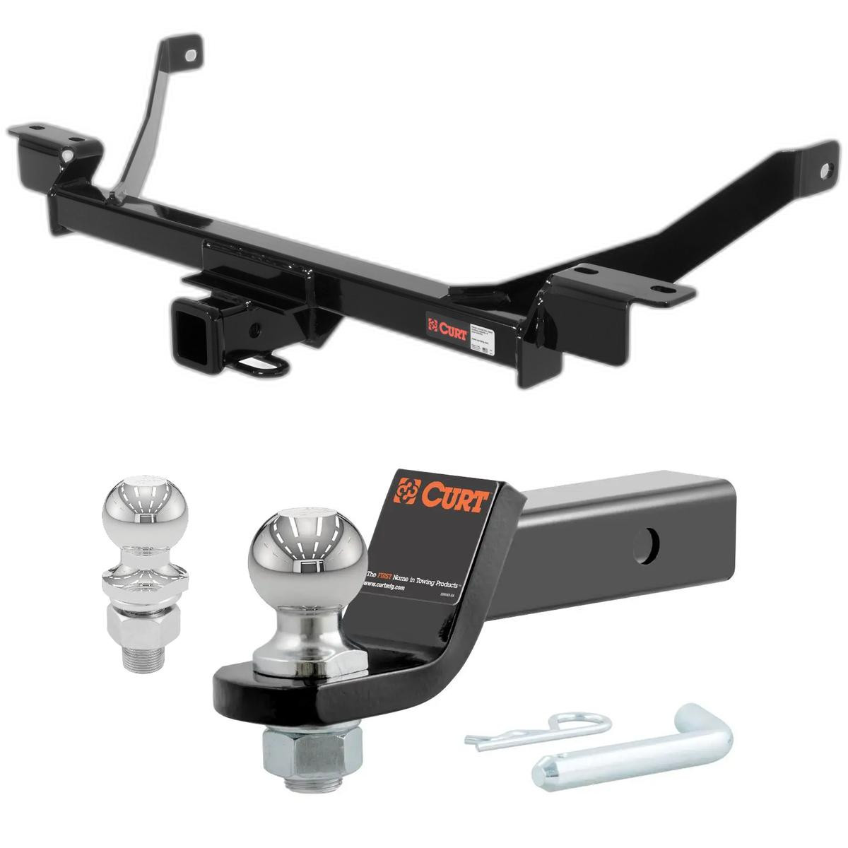 1999-2002 Mercury Villager All CURT Class 3 Trailer Hitch, 2" Receiver + 2" Ball + 1-7/8" Ball Kit thumbnail 0