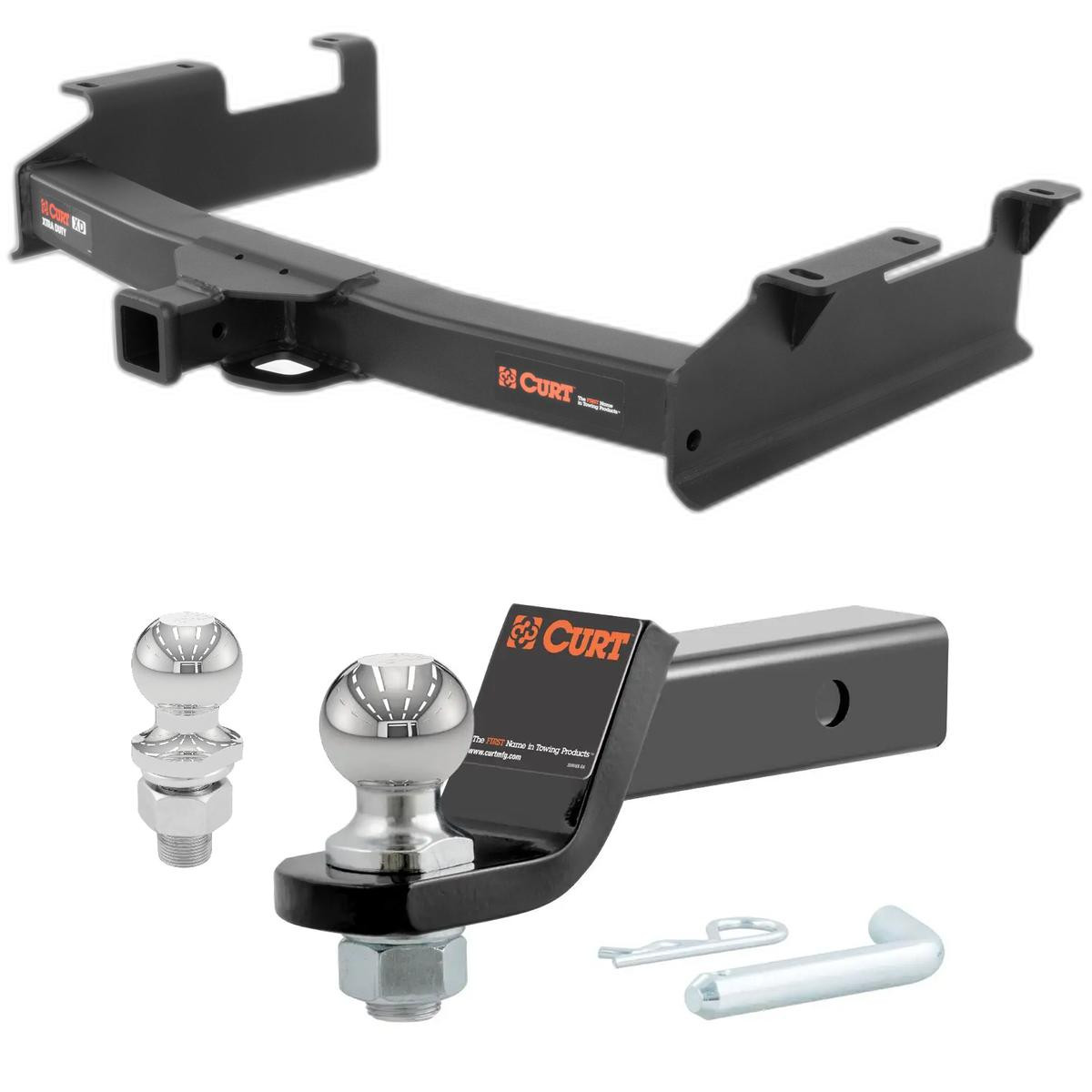 2001-2006 GMC Sierra 3500 8' bed, factory replacement hitch Xtra Duty CURT Class 5 Hitch, 2" thumbnail 0