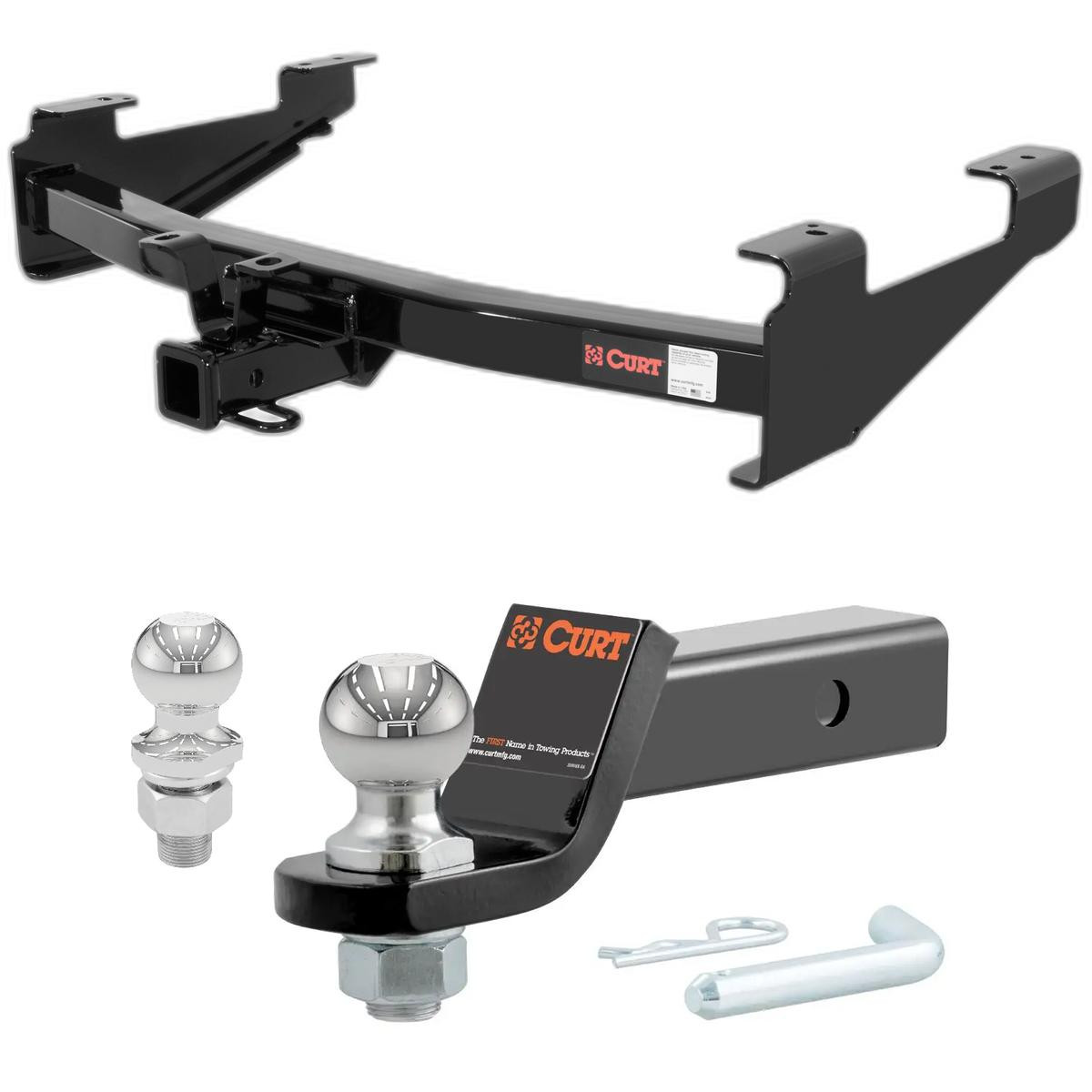 2007 Chevrolet Silverado 2500 HD CURT Classic Excluding factory receiver, Tommy Gate lift or cab & chassis CURT Class 4 Hitch, 2" Receiver + 2" Ball + 1-7/8" Ball Kit thumbnail 0