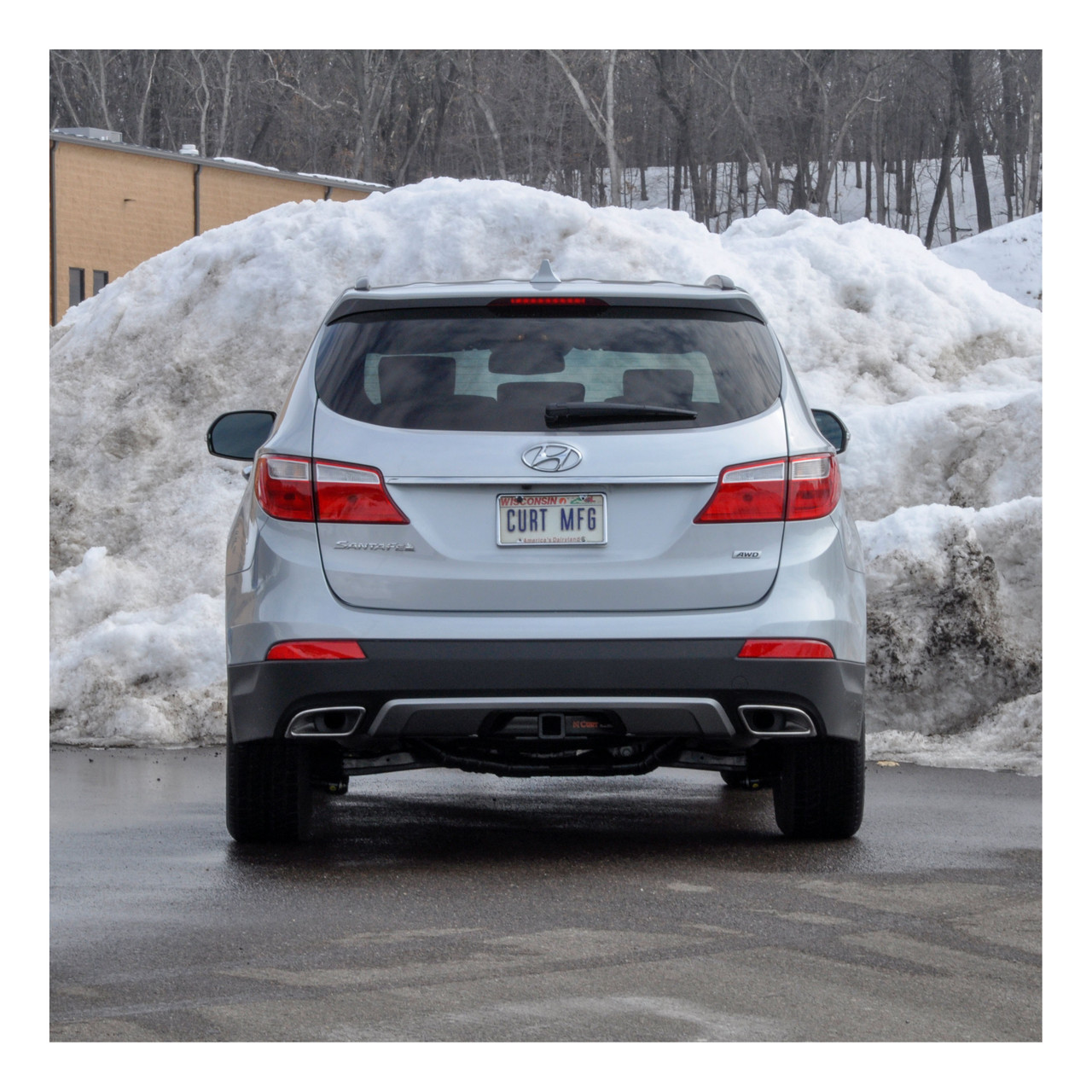 2013-2015 Hyundai Santa Fe GLS CURT Class 3 Trailer Hitch, 2" Receiver + 2" Ball + 1-7/8" Ball Kit thumbnail 4