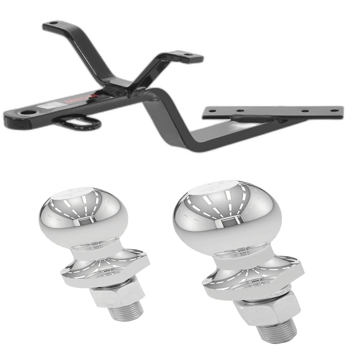 1984-1987 Mercedes-Benz 190E All Class 1 Fixed-Tongue Trailer Hitch with 2" & 1-7/8" Ball thumbnail 0