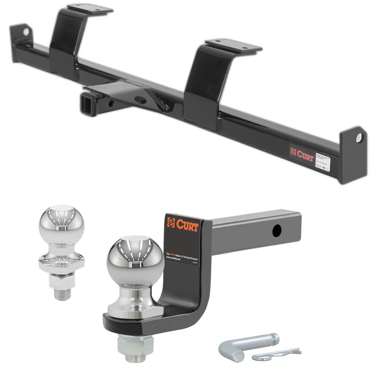 1988-1991 Mazda 929 Sedan Class 1 Trailer Hitch, 1-1/4" Receiver + 2" Ball + 1-7/8" Ball Kit thumbnail 0