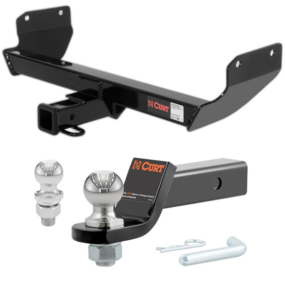 2022 Jeep Grand Cherokee WK All CURT Class 3 Trailer Hitch, 2" Receiver + 2" Ball + 1-7/8" Ball Kit thumbnail 0