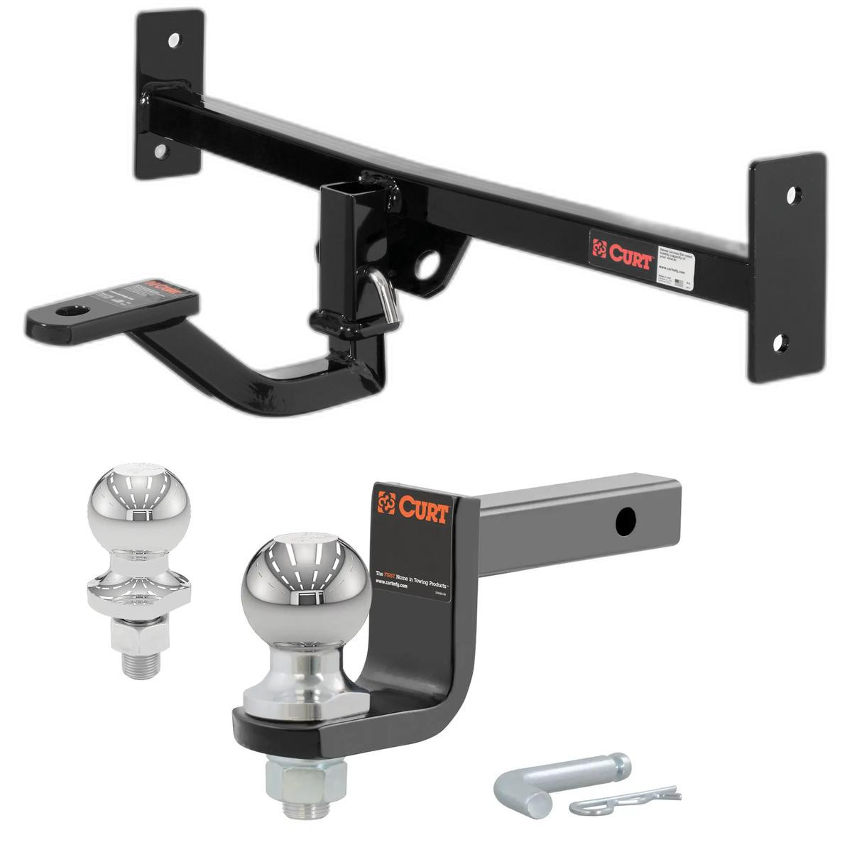 1990-1997 Mazda Miata All Class 1 Vertical Receiver Trailer Hitch with 1-1/4" Adapter with 3/4" Hole thumbnail 0