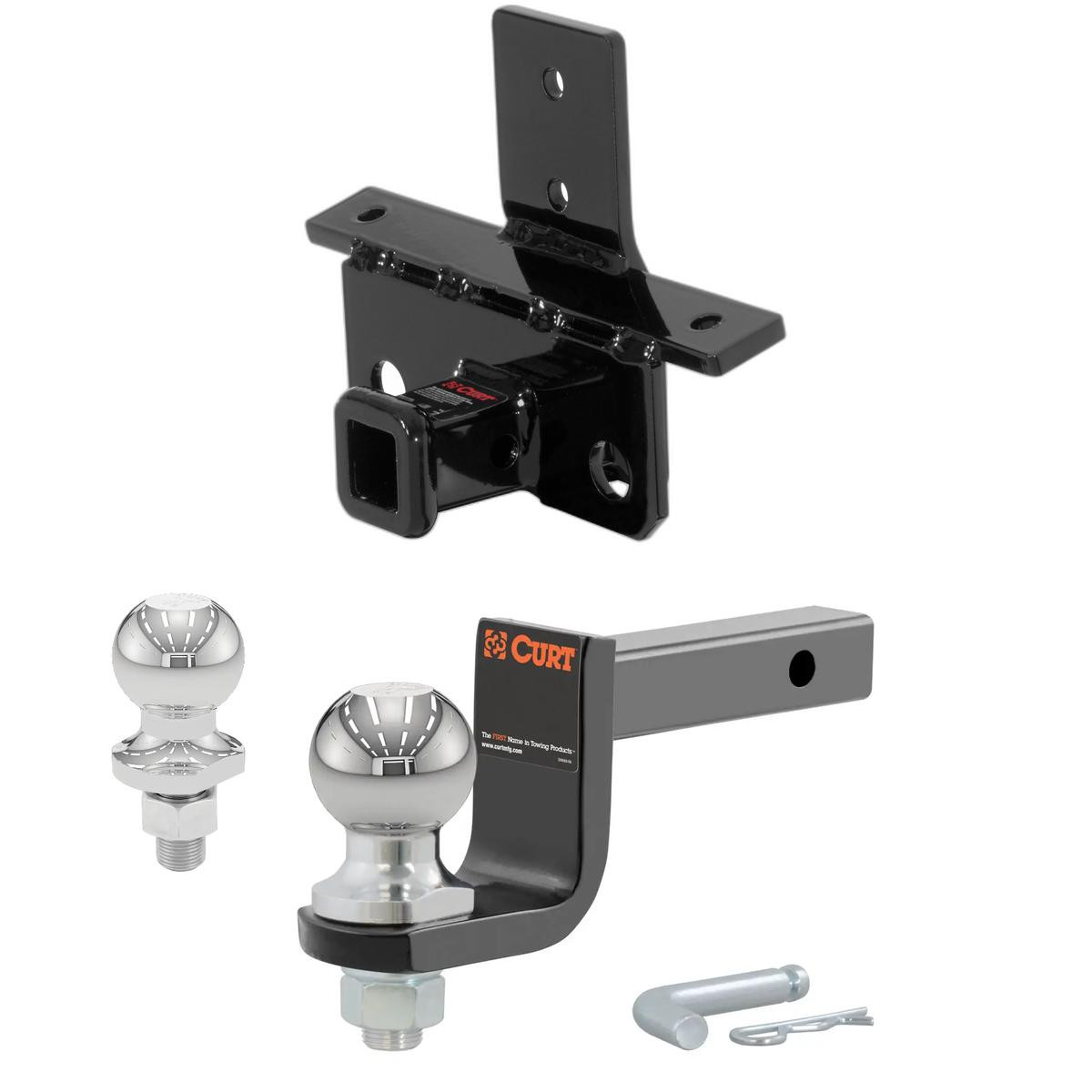 2003 Honda Pilot All Class 1 Trailer Hitch, 1-1/4" Receiver + 2" Ball + 1-7/8" Ball Kit thumbnail 0