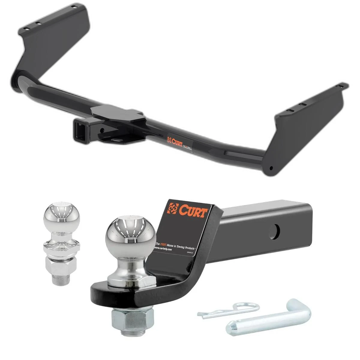 2021-2025 Toyota Sienna All CURT Class 3 Trailer Hitch, 2" Receiver + 2" Ball + 1-7/8" Ball Kit thumbnail 0
