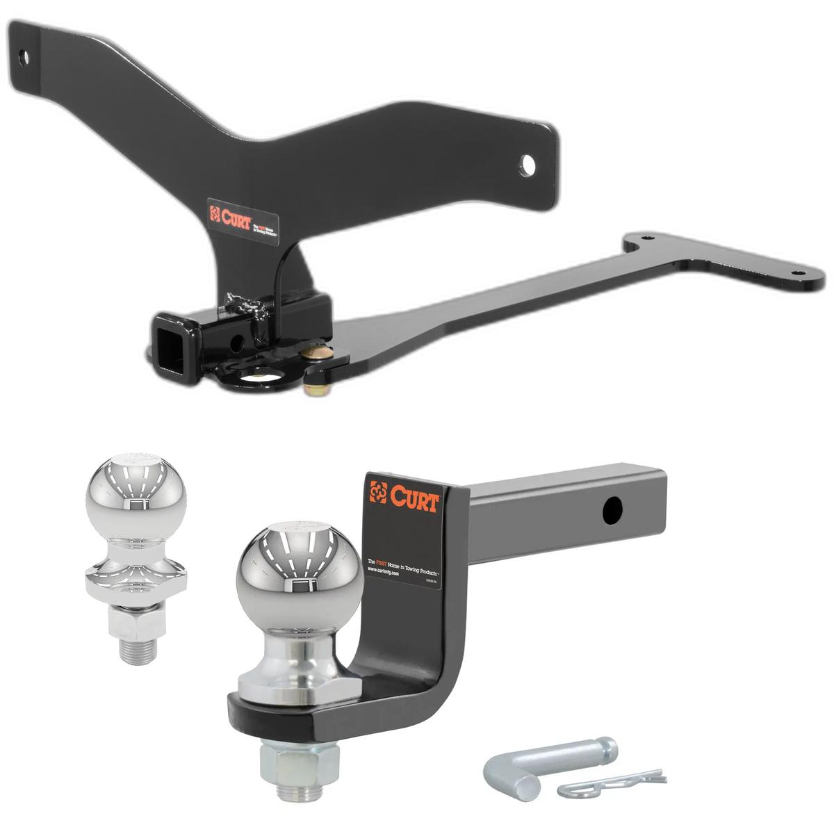 2011-2016 BMW 535i Sedan Class 1 Hitch, 1-1/4" Receiver + 2" Ball + 1-7/8" Ball Kit thumbnail 0