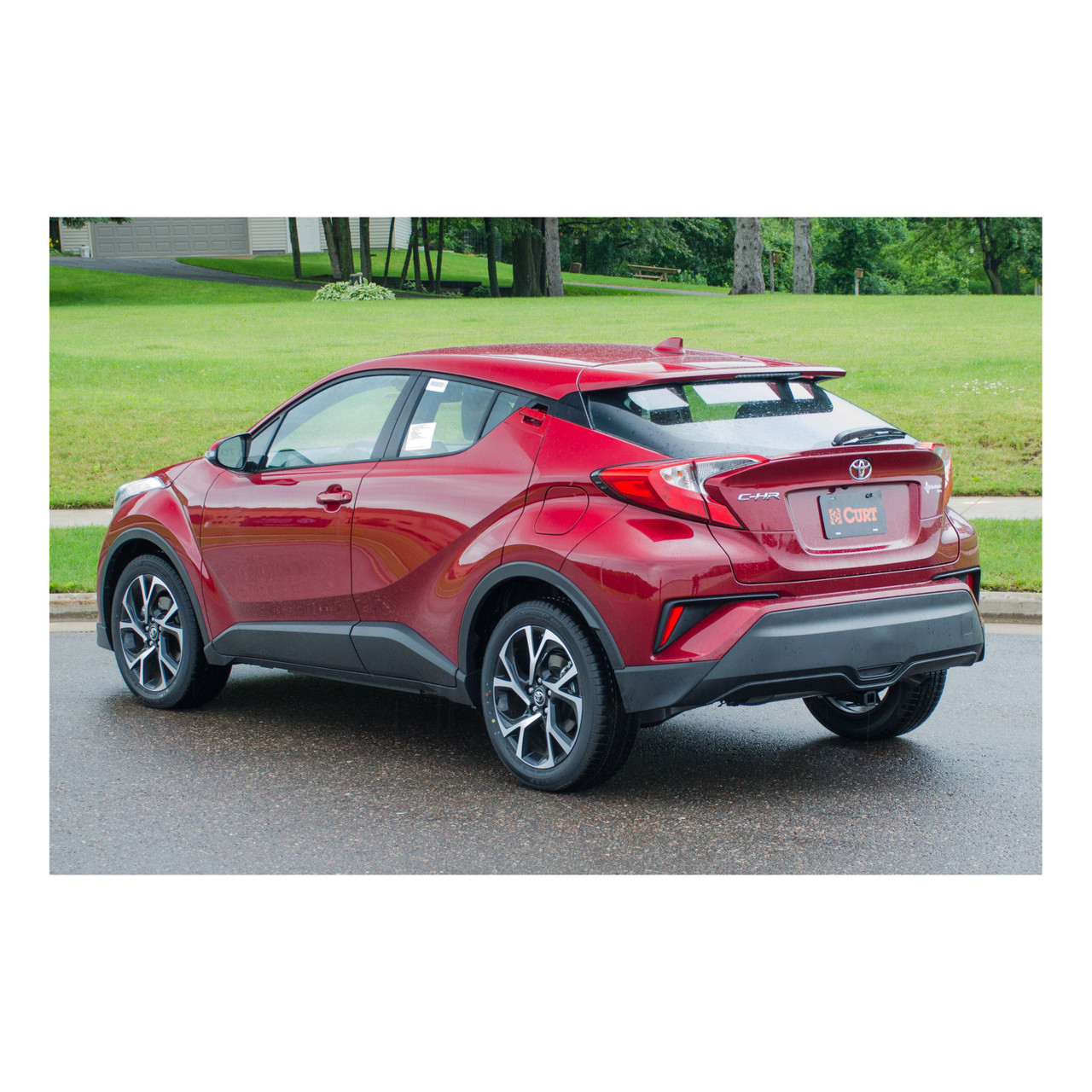2018 - 2022 Toyota C-HR Curt 1-1/4" Class 1 Trailer Tow Hitch + 5-Flat Wiring Kit Tow Boat/Utility Trailer with Surge Brakes 11490 thumbnail 4